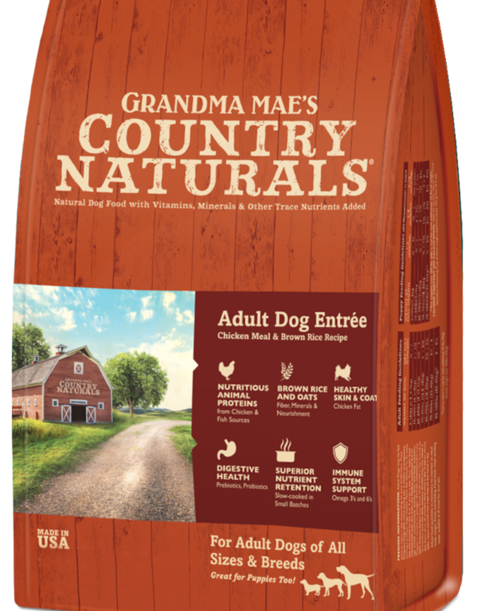Grandma Mae's Grandma Mae's Country Naturals Adult Sensitive Stomach Chicken & Brown Rice Dry Dog Food - 24 lb