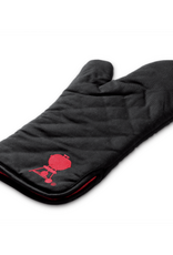 Barbecue Mitt, Black with Red Kettle