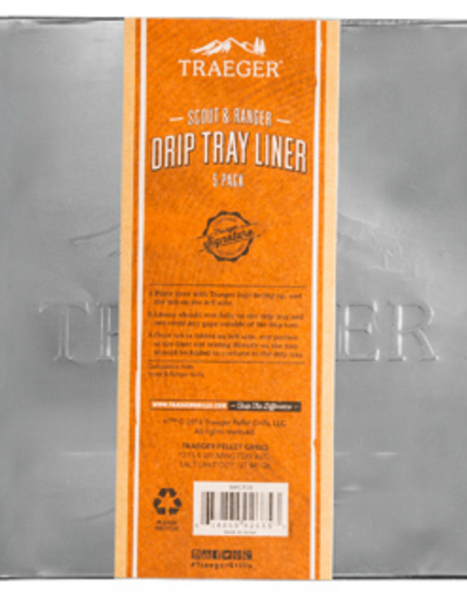 Traeger Grill DRIP TRAY LINER 5 PACK - RANGER/SCOUT