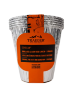 Traeger Grill GREASE & ASH KEG LINER 5 PACK - COMPATIBLE WITH TIMBERLINE, IRONWOOD & FLATROCK