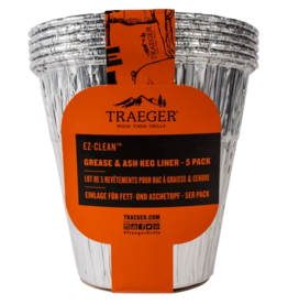 Traeger Grill GREASE & ASH KEG LINER 5 PACK - COMPATIBLE WITH TIMBERLINE, IRONWOOD & FLATROCK