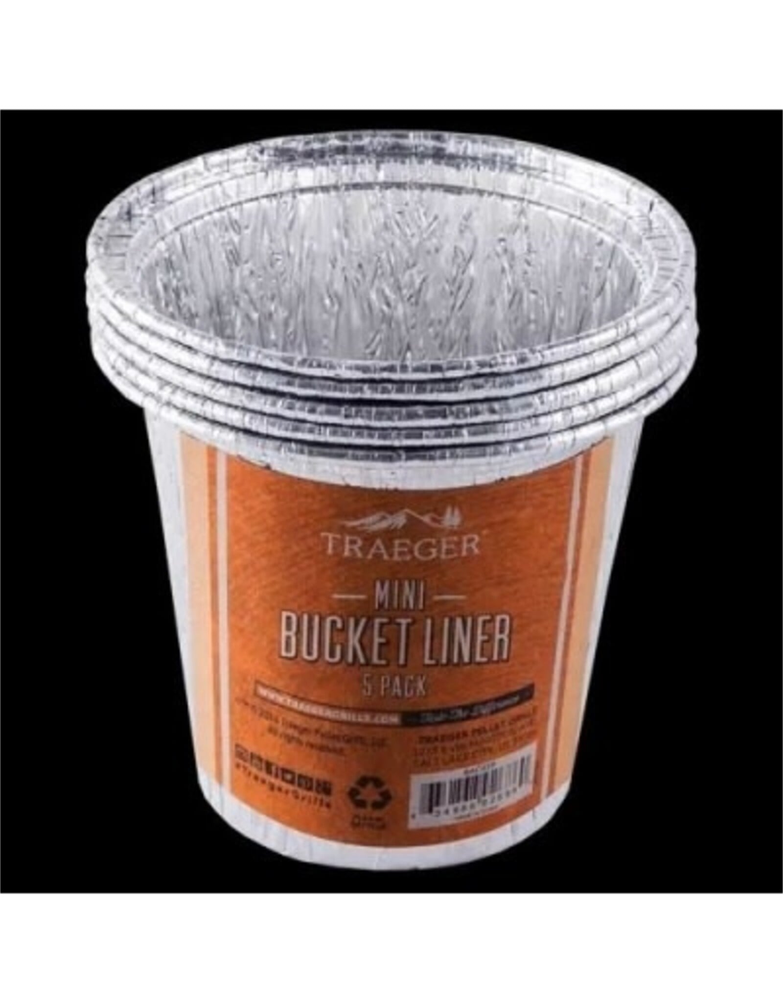 Traeger Grill MINI GREASE BUCKET LINER-5 PACK (Ranger, Scout, PTG)