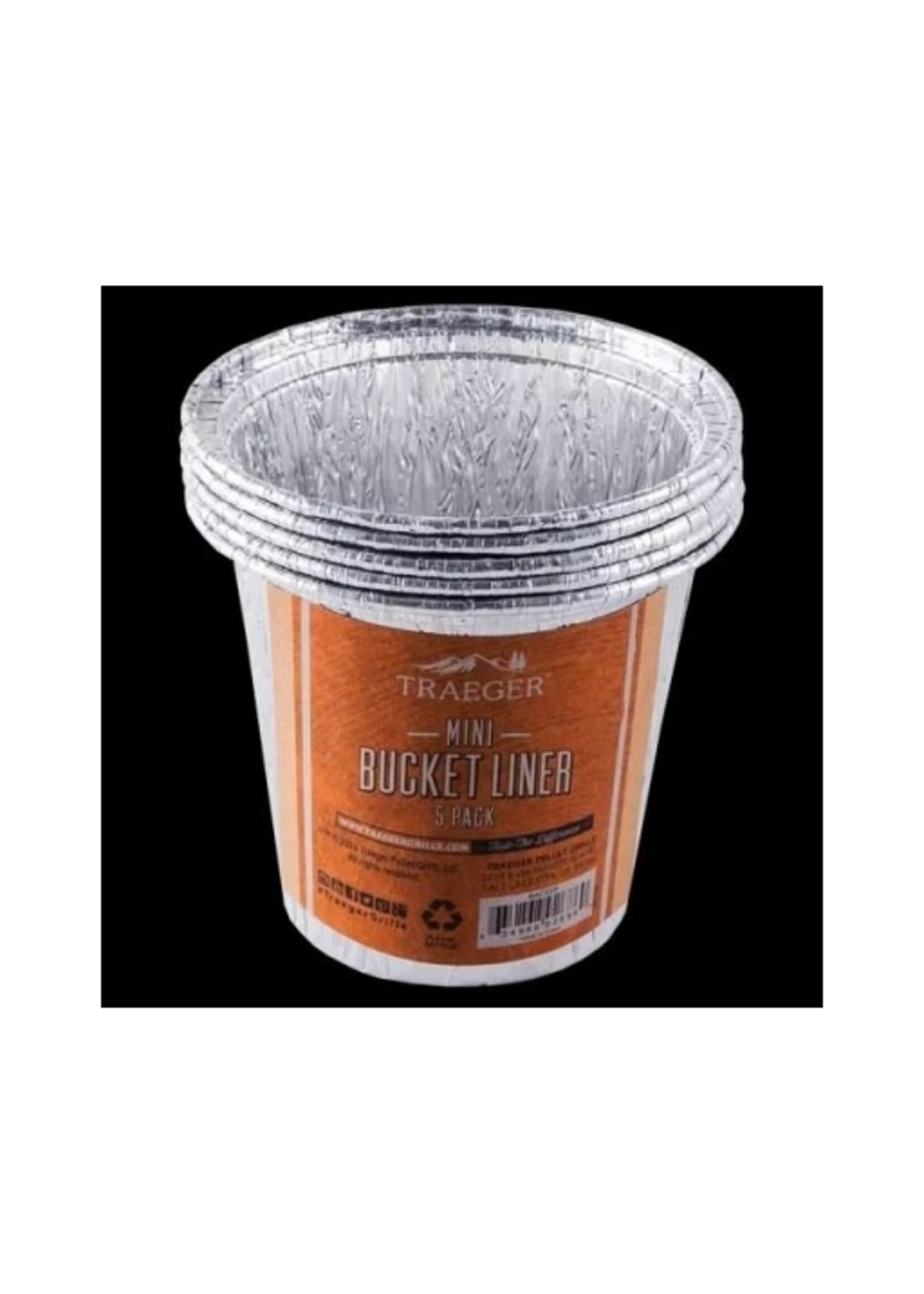 Traeger Grill MINI GREASE BUCKET LINER-5 PACK (Ranger, Scout, PTG)