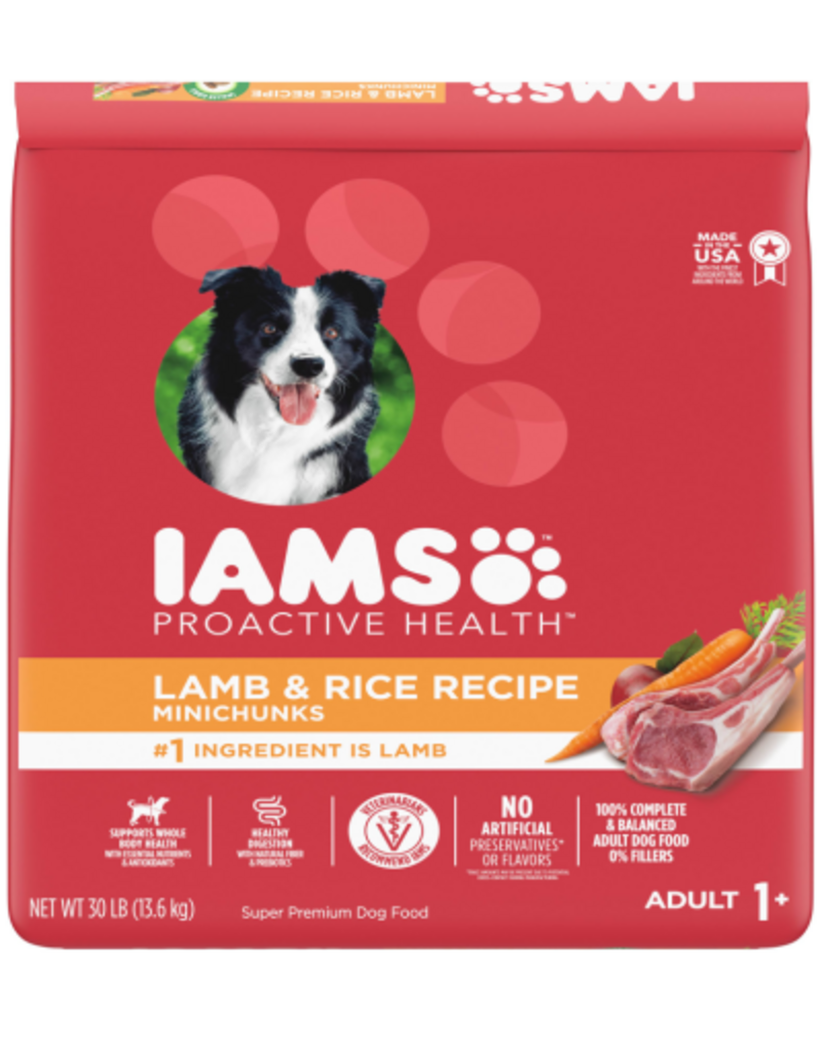 Iams Iams Proactive Health Minichunks Lamb & Rice Dry Dog Food - 30 lb