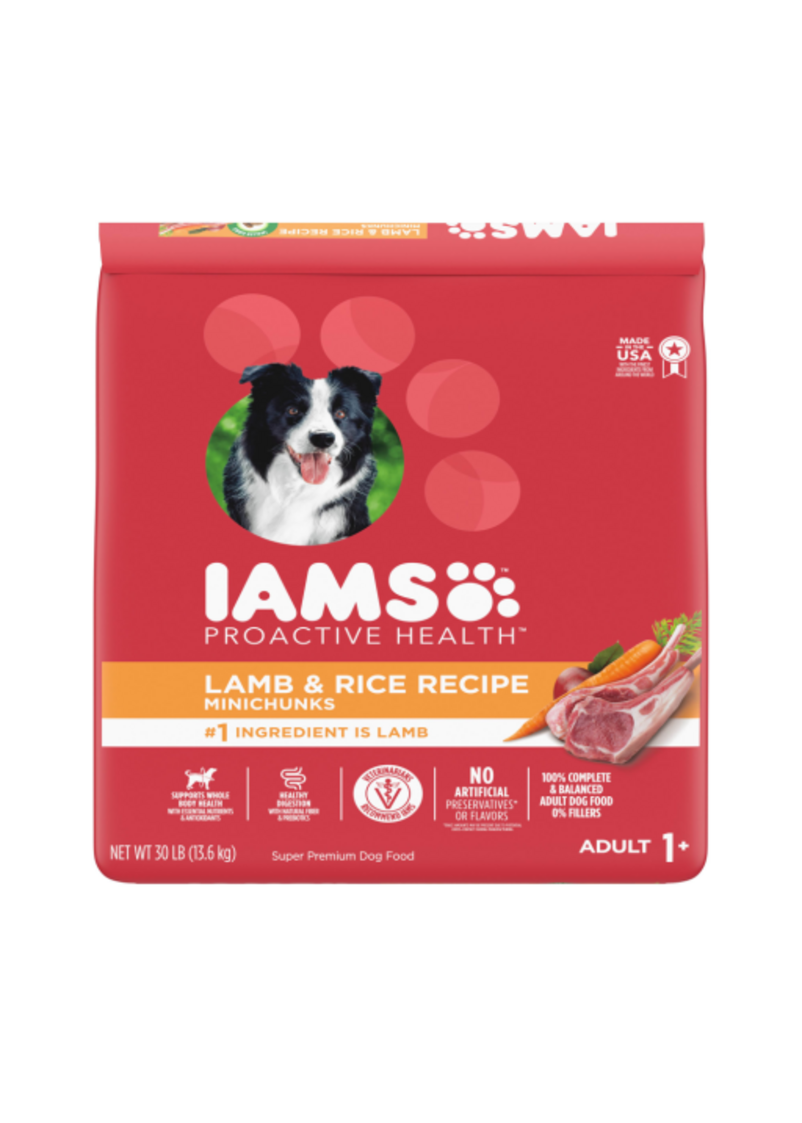 Iams Iams Proactive Health Minichunks Lamb & Rice Dry Dog Food - 30 lb