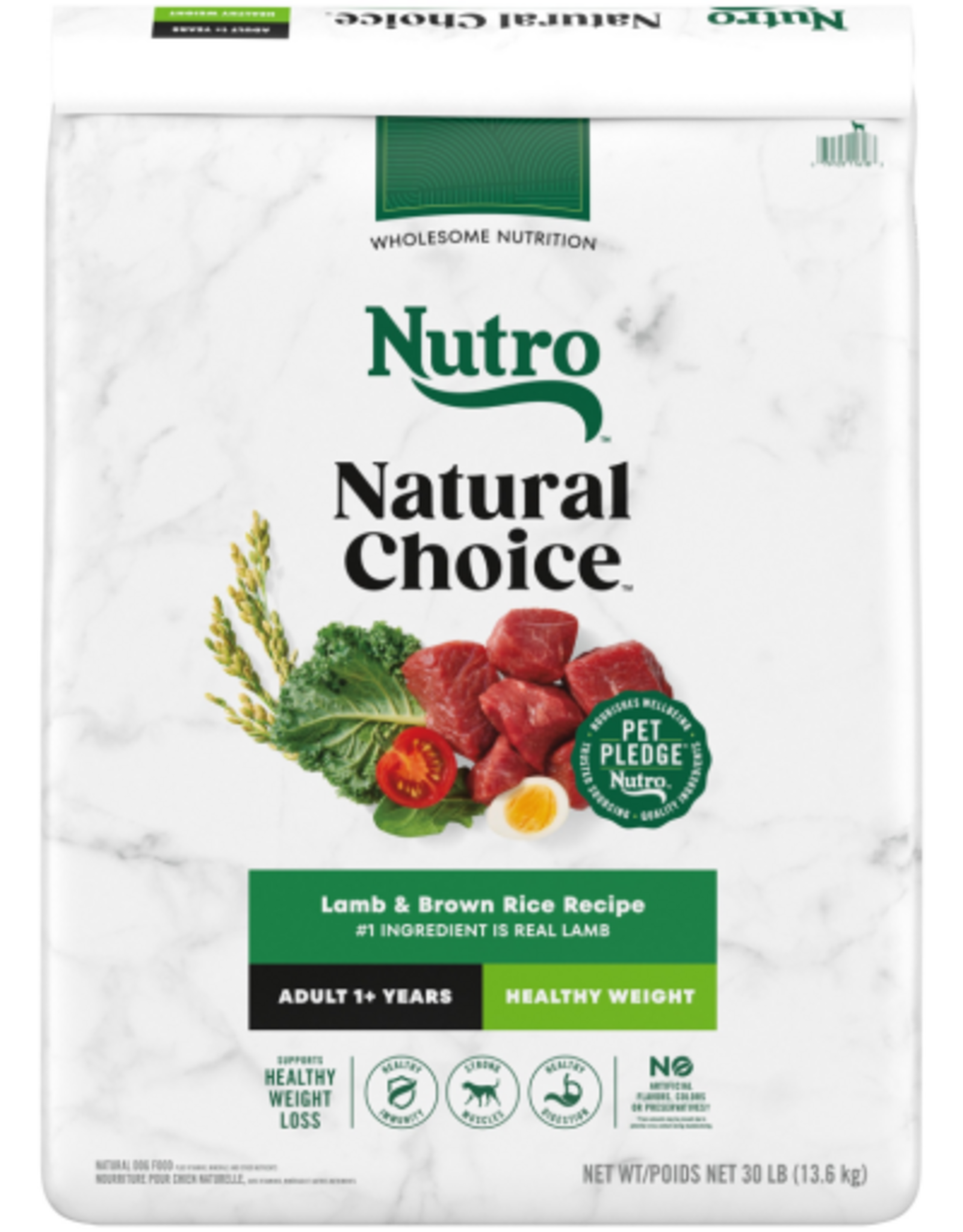 Nutro Nutro Natural Choice Adult Healthy Weight Dry Dog Food Lamb & Brown Rice - 30 lb