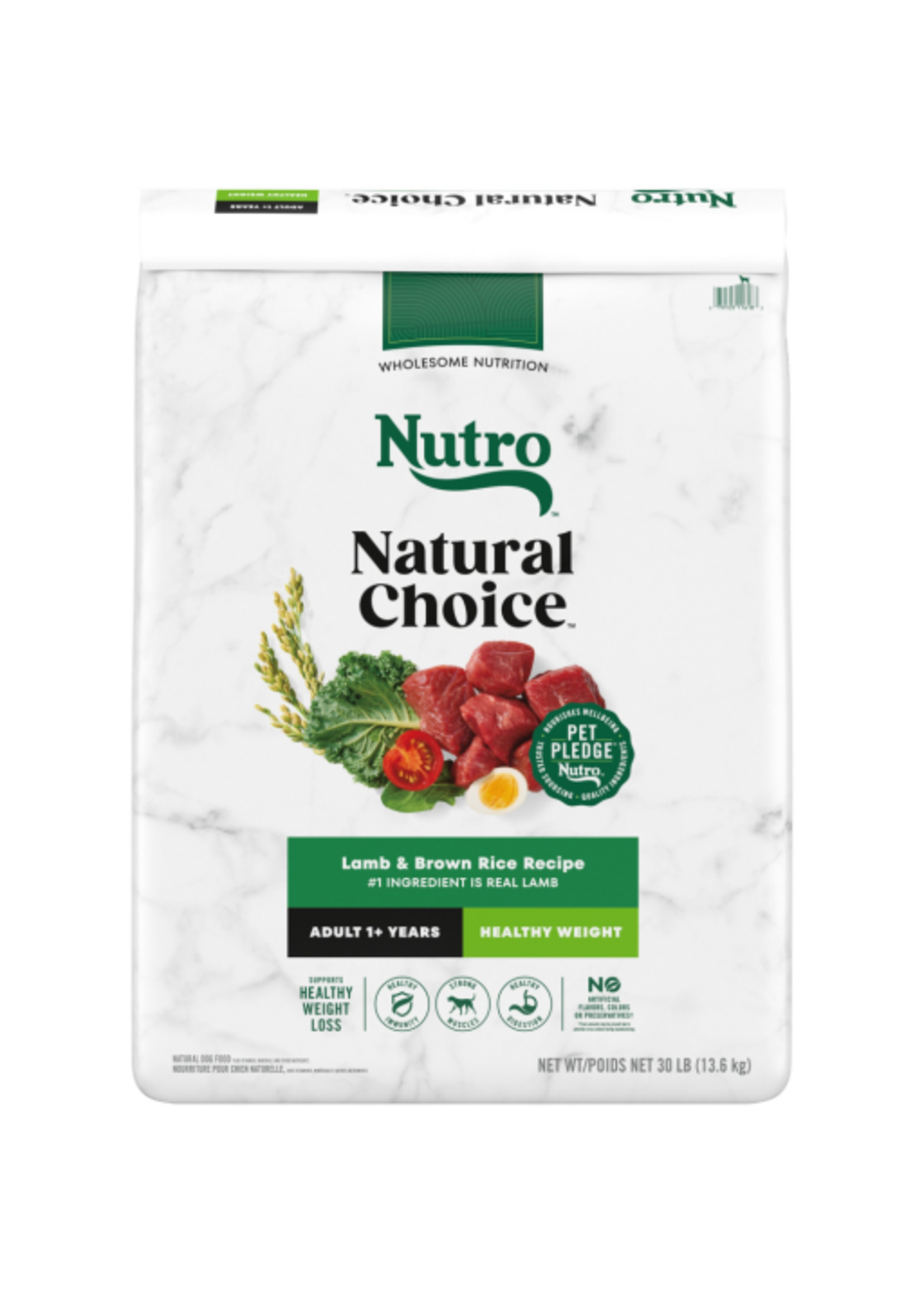 Nutro Nutro Natural Choice Adult Healthy Weight Dry Dog Food Lamb & Brown Rice - 30 lb