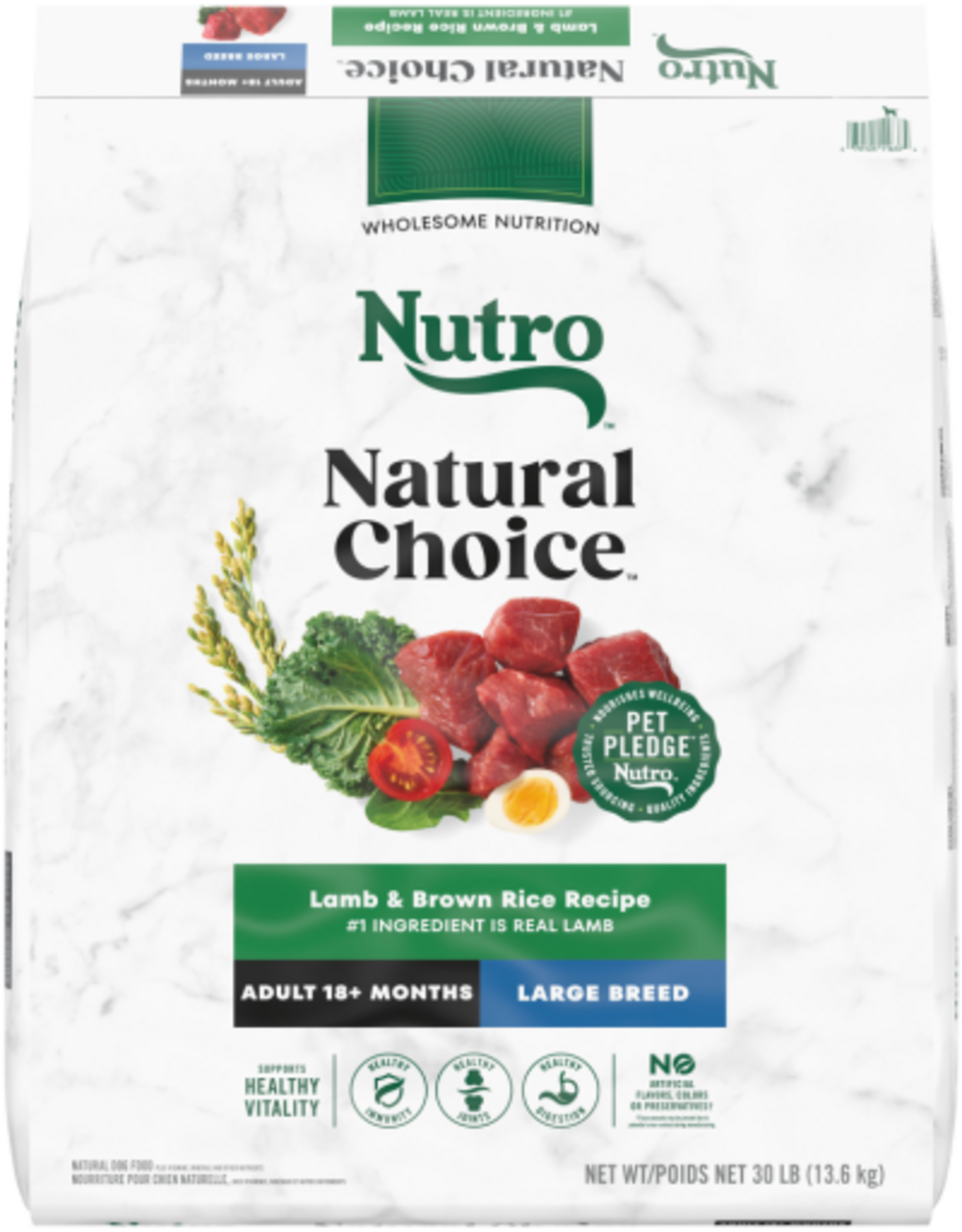Nutro Nutro Natural Choice Adult Large Breed Dry Dog Food Lamb & Brown Rice - 30 lb