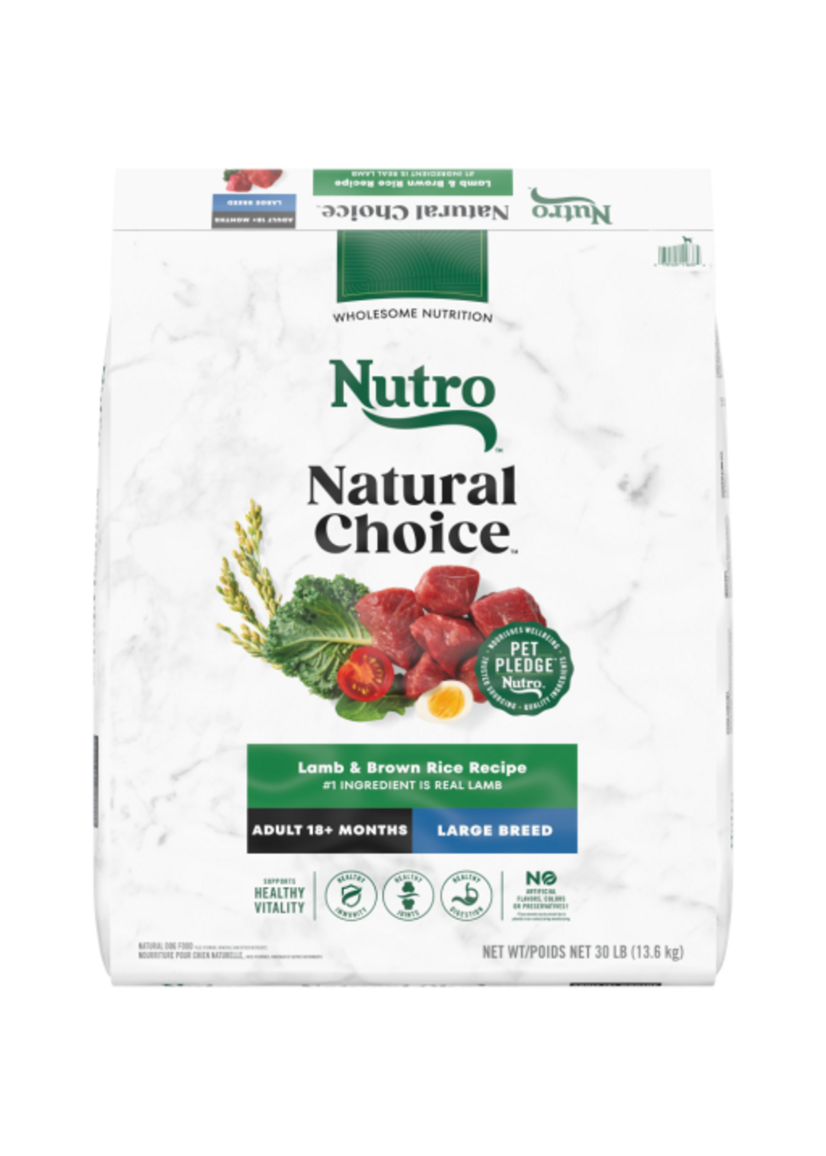 Nutro Nutro Natural Choice Adult Large Breed Dry Dog Food Lamb & Brown Rice - 30 lb