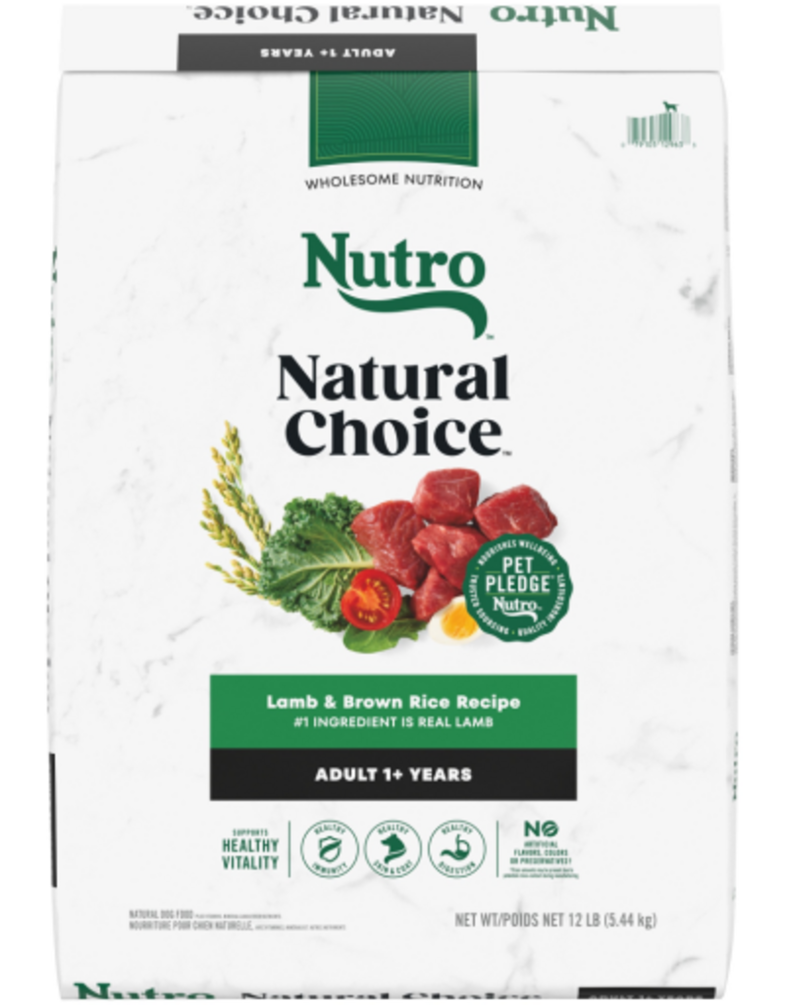 Nutro Nutro Natural Choice Adult Dry Dog Food Lamb & Brown Rice - 12 lb