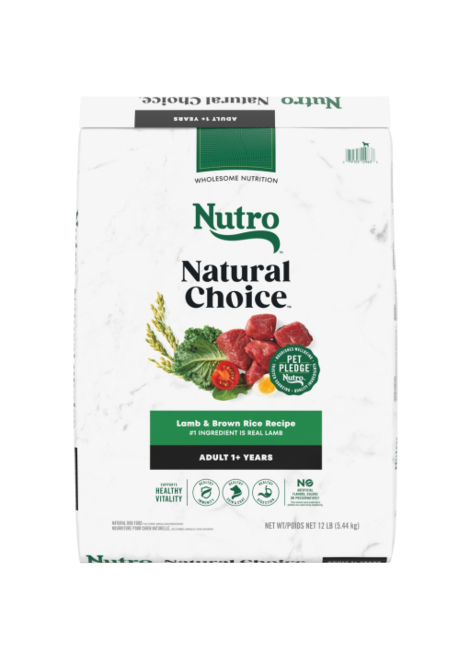 Nutro Nutro Natural Choice Adult Dry Dog Food Lamb & Brown Rice - 12 lb