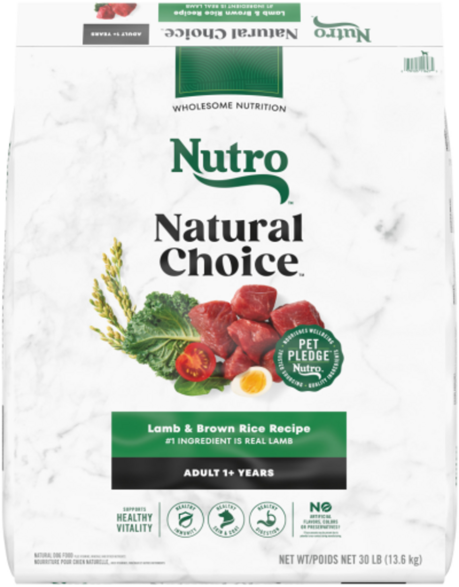 Nutro Nutro Natural Choice Adult Dry Dog Food Lamb & Brown Rice - 30 lb