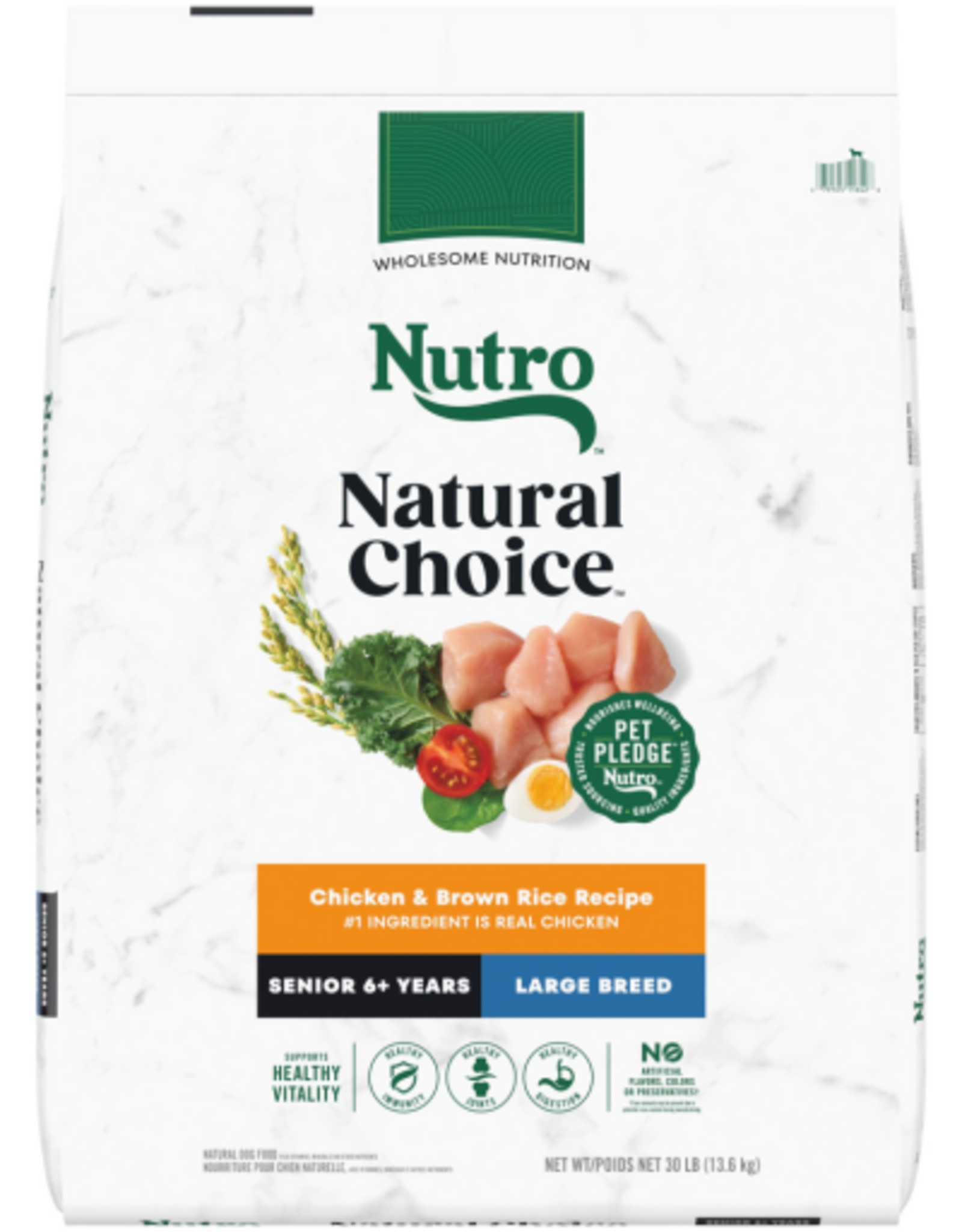 Nutro Nutro Natural Choice Senior Large Breed Dry Dog Food Chicken & Brown Rice - 30 lb