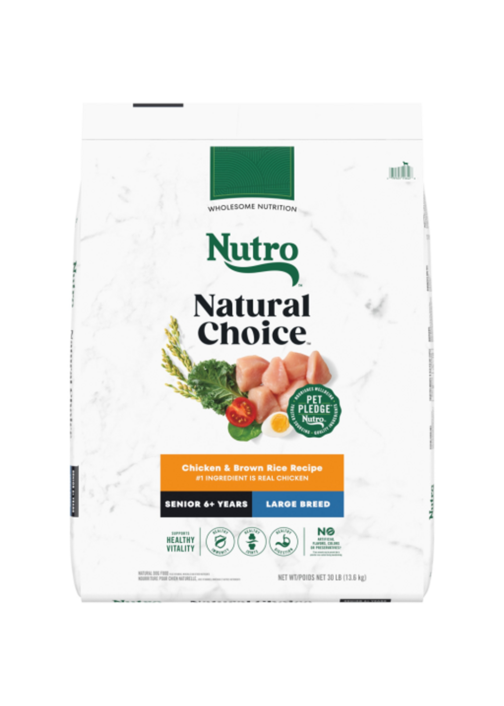 Nutro Nutro Natural Choice Senior Large Breed Dry Dog Food Chicken & Brown Rice - 30 lb