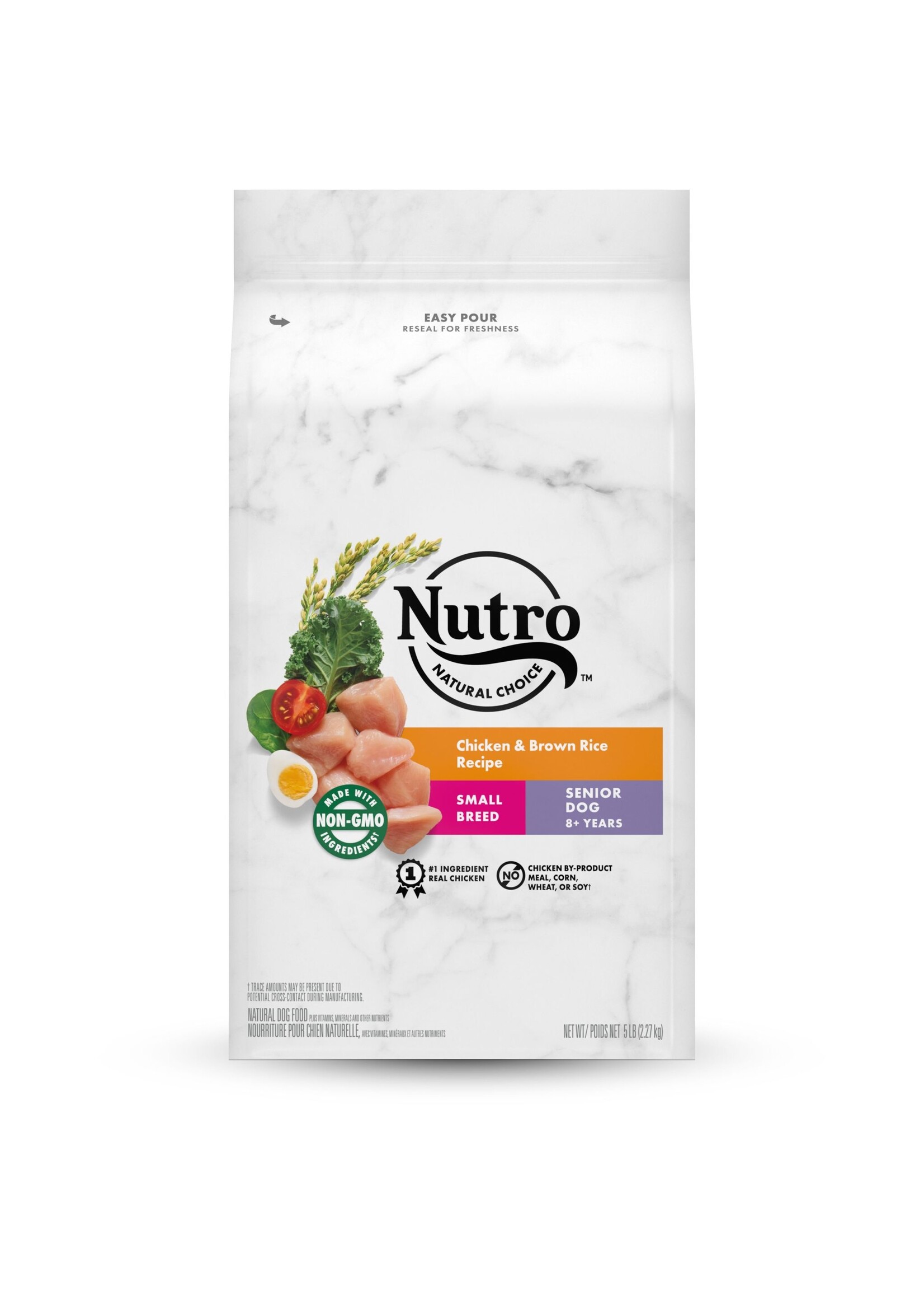 Nutro Nutro Natural Choice Senior Small Breed Dry Dog Food Chicken & Brown Rice - 5 lb