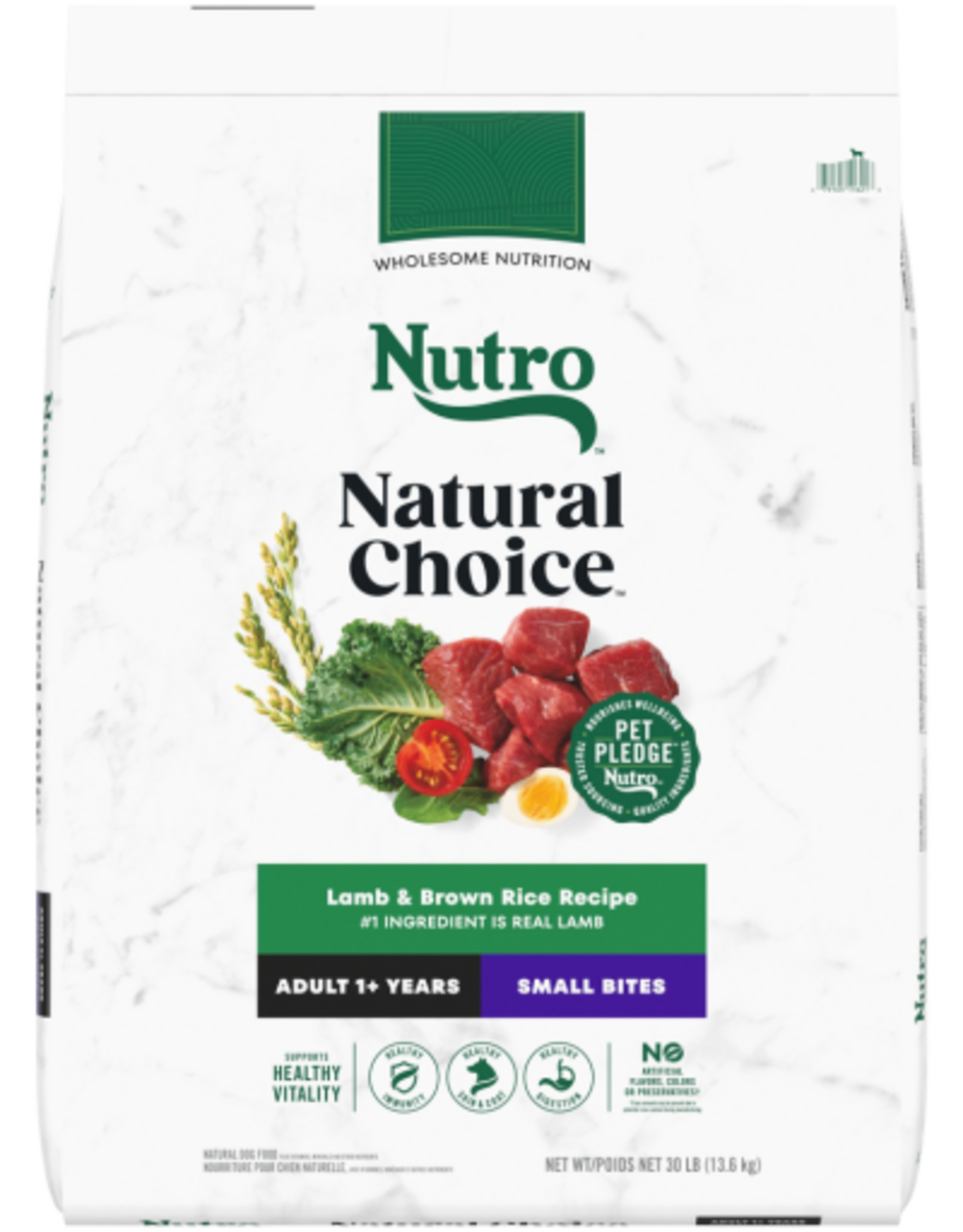 Nutro Nutro Natural Choice Small Bites Adult Dry Dog Food Lamb & Brown Rice - 30 lb
