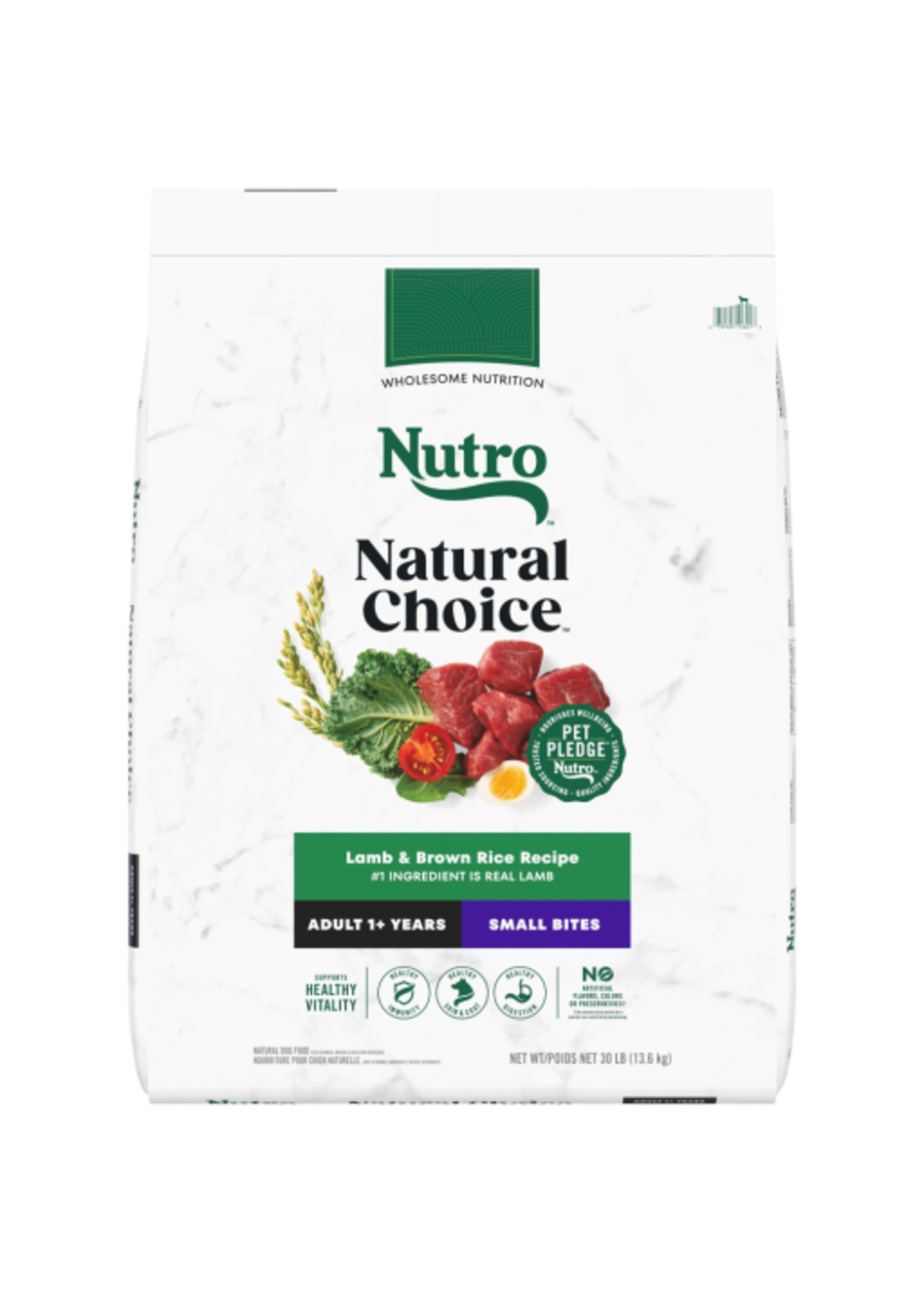 Nutro Nutro Natural Choice Small Bites Adult Dry Dog Food Lamb & Brown Rice - 30 lb