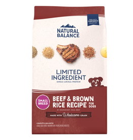 Natural Balance Natural Balance L.I.D. Small Breed Beef & Brown Rice Dry Dog Food - 4 lb