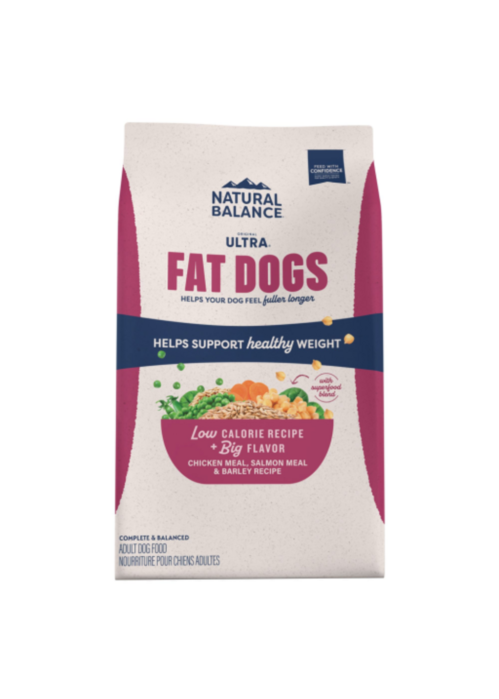 Natural Balance Natural Balance Ultra Fat Dogs Low Calorie Chicken & Salmon Dry Dog Food - 11 lb