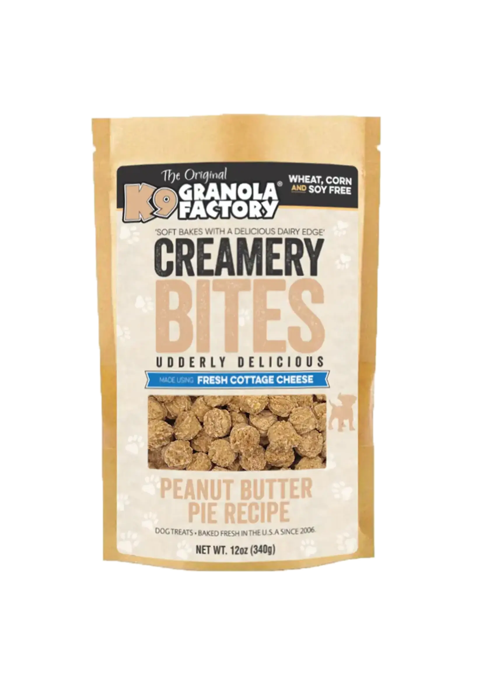 K9 Granola Factory K9 Granola Creamery Bites Peanut Butter Pie Dog Treats - 12 oz
