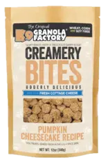 K9 Granola Factory K9 Granola Creamery Bites Pumpkin Cheesecake Dog Treats - 12 oz