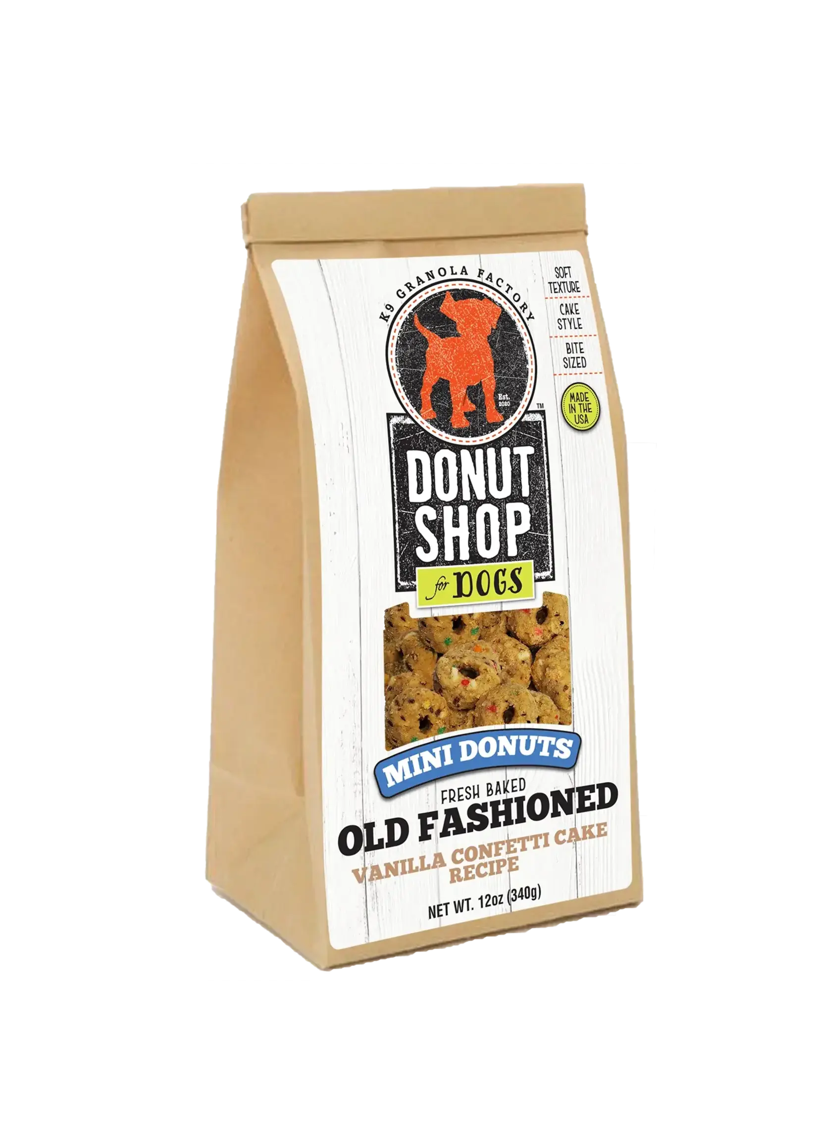 K9 Granola Factory K9 Granola Mini Donuts Vanilla Confetti Dog Treats - 12 oz