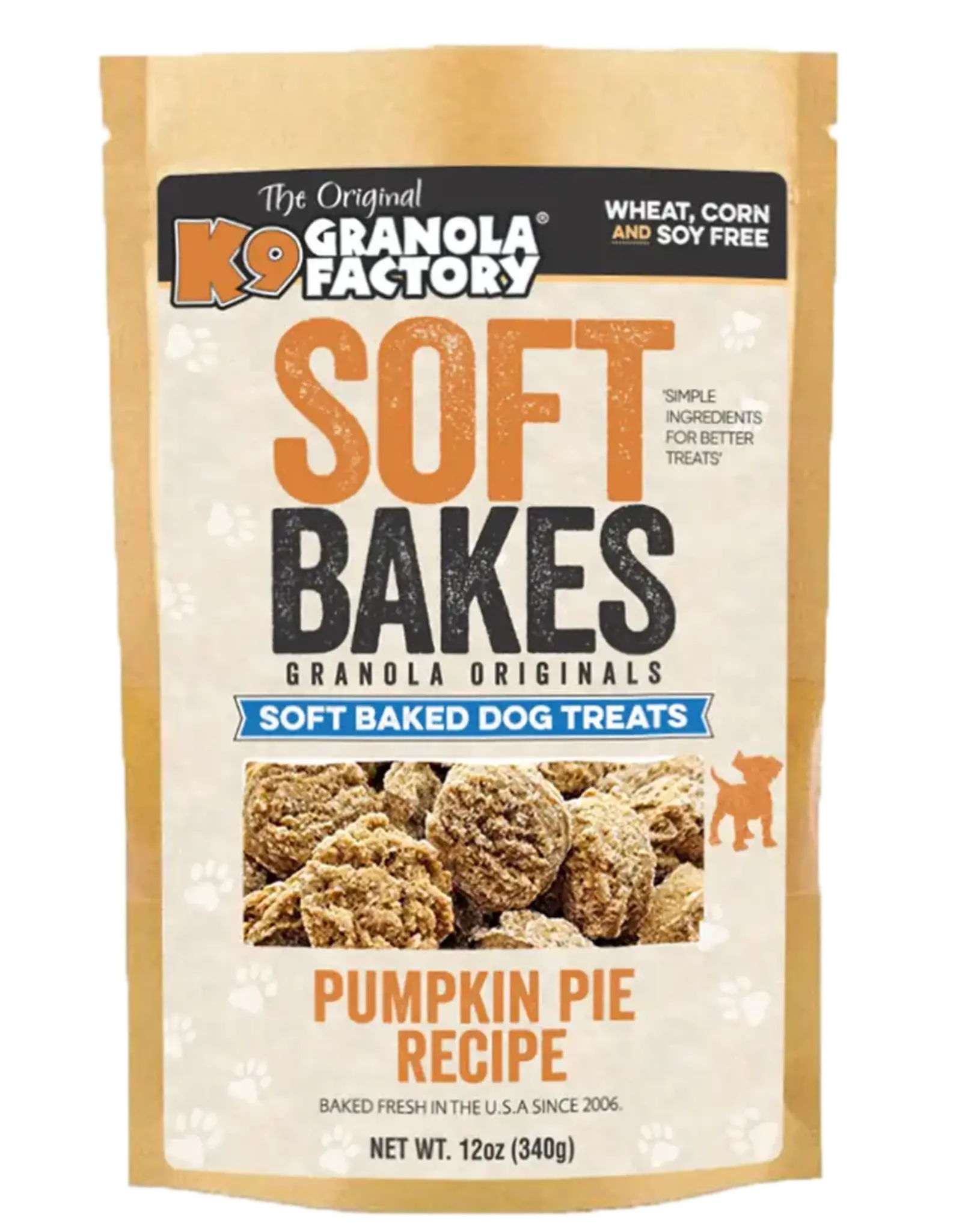 K9 Granola Factory K9 Granola Soft Bakes Pumpkin Pie Dog Treats - 12 oz