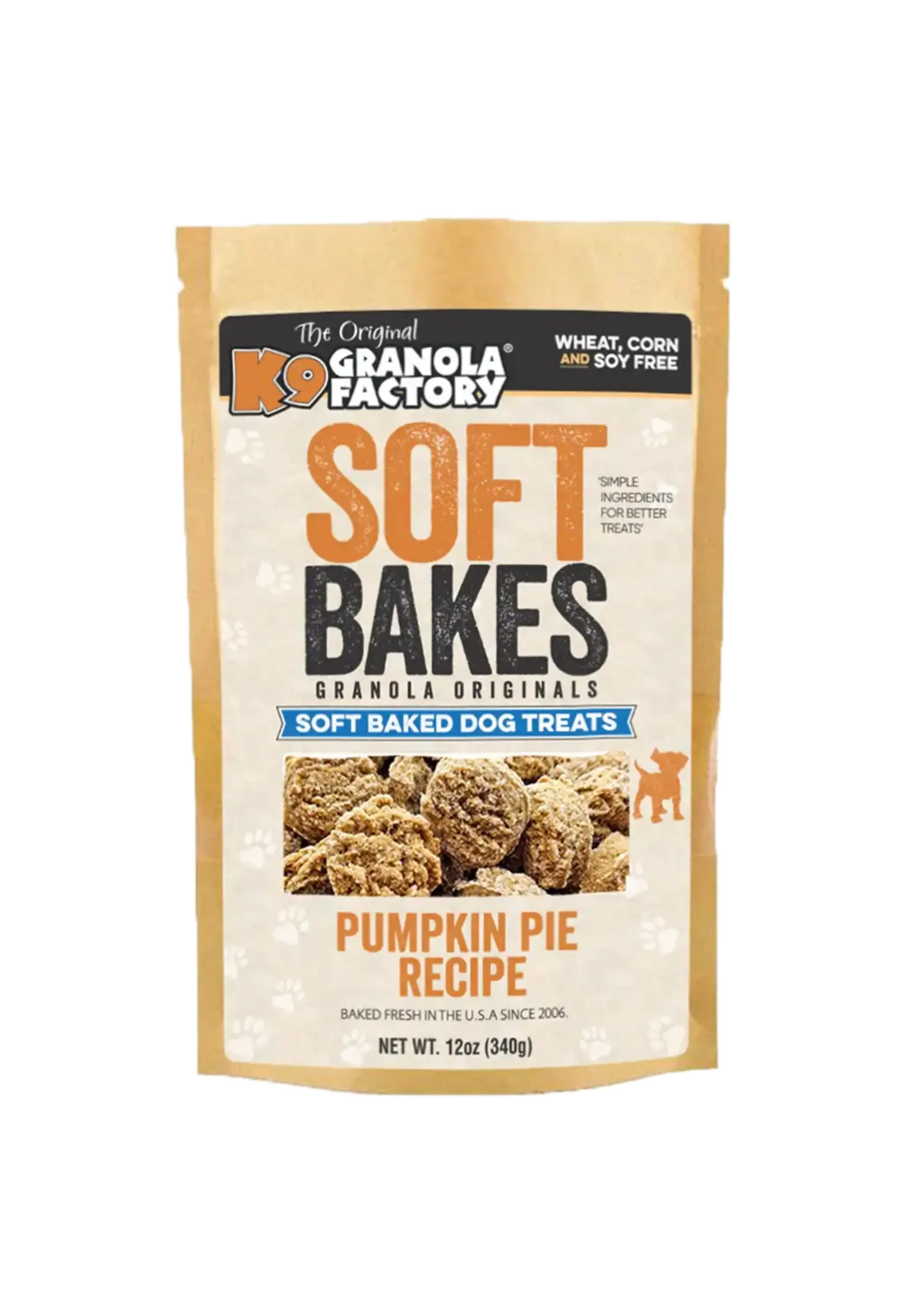 K9 Granola Factory K9 Granola Soft Bakes Pumpkin Pie Dog Treats - 12 oz