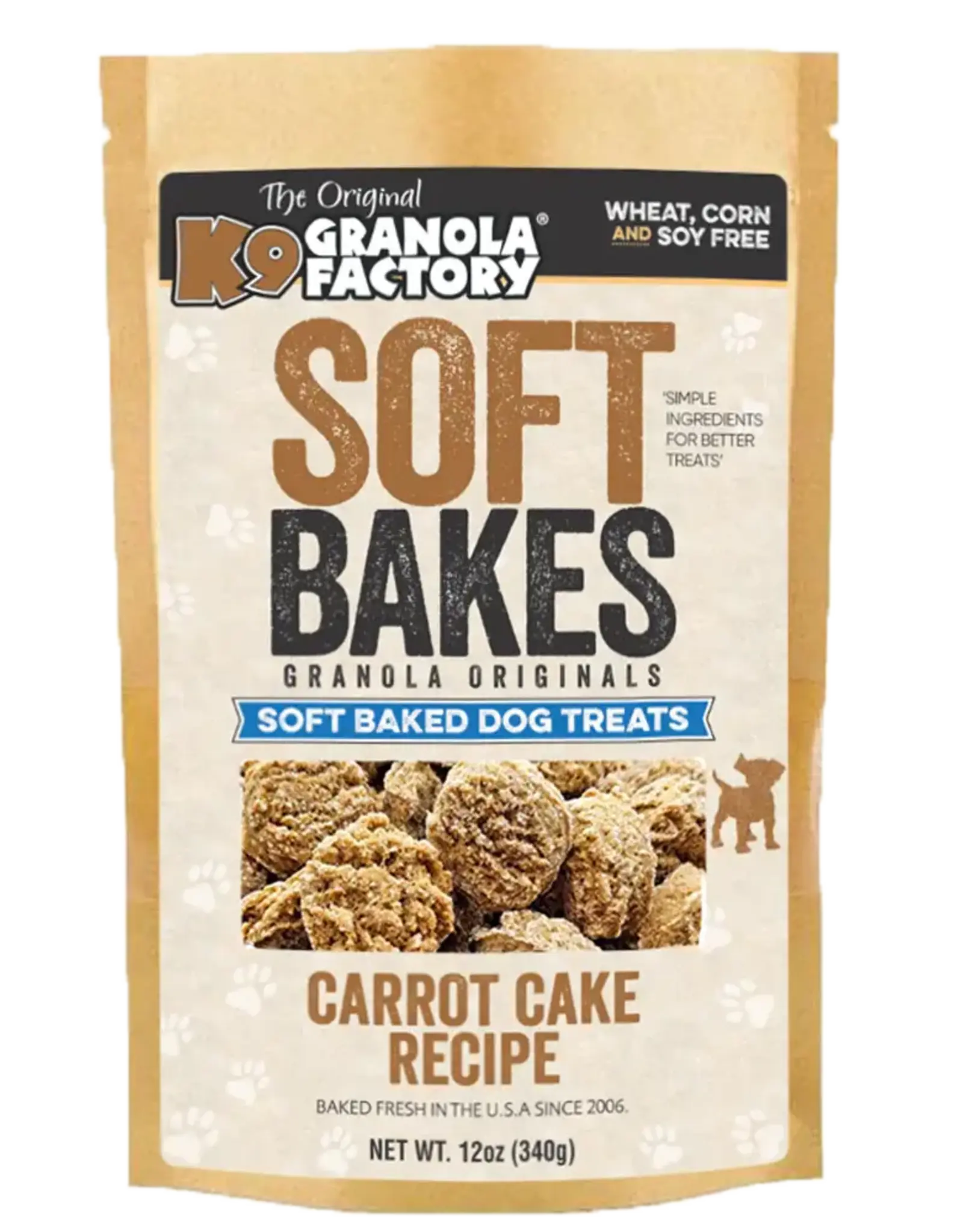 K9 Granola Factory K9 Granola Soft Bakes Carrot Cake Dog Treats - 12 oz
