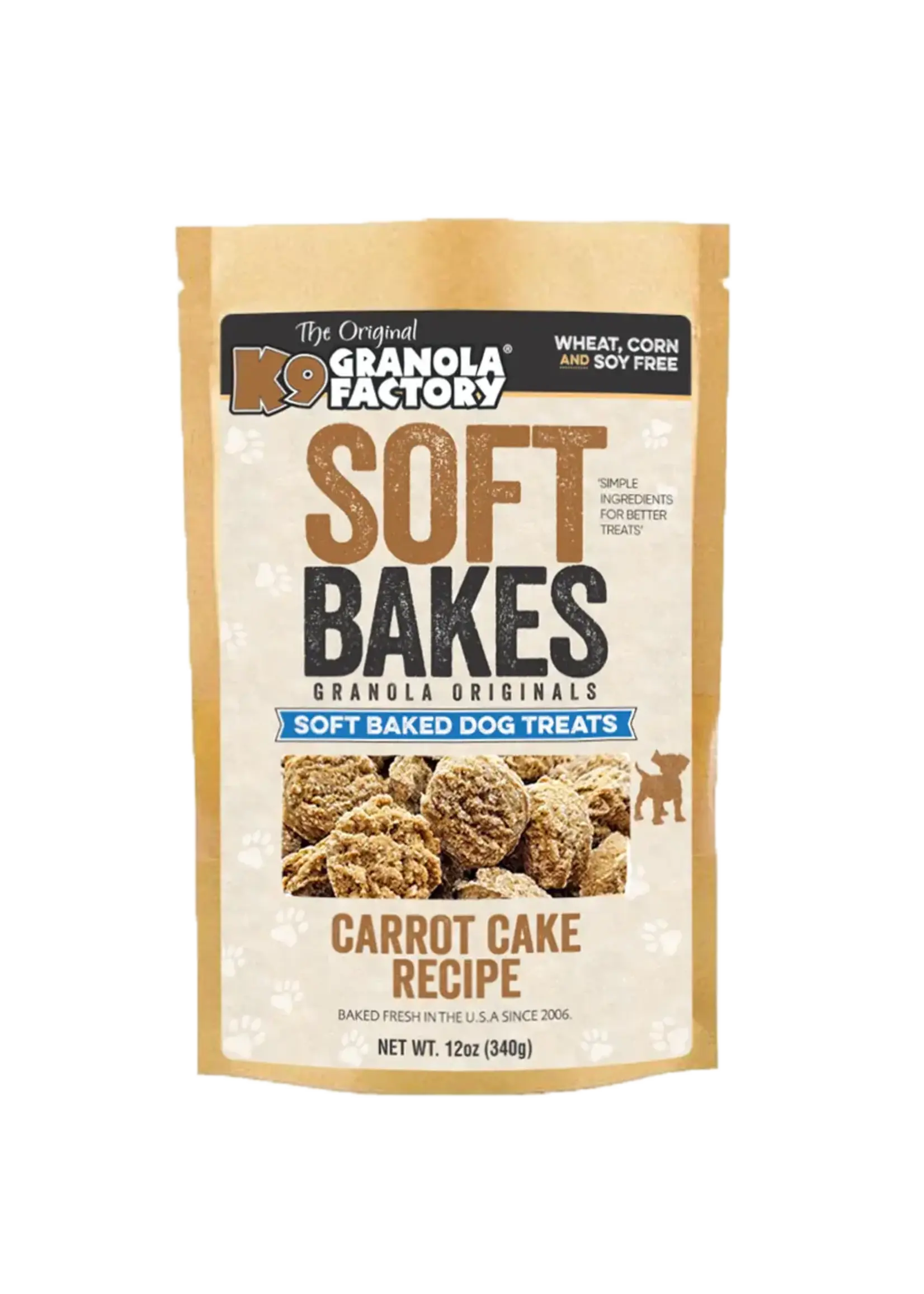 K9 Granola Factory K9 Granola Soft Bakes Carrot Cake Dog Treats - 12 oz
