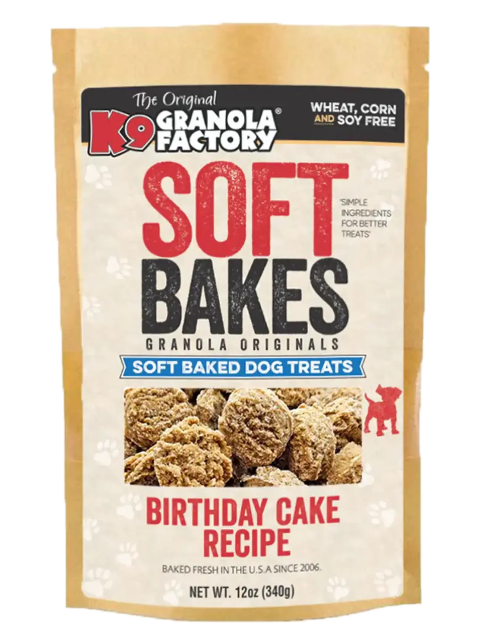 K9 Granola Factory K9 Granola Soft Bakes Birthday Cake Dog Treats - 12 oz
