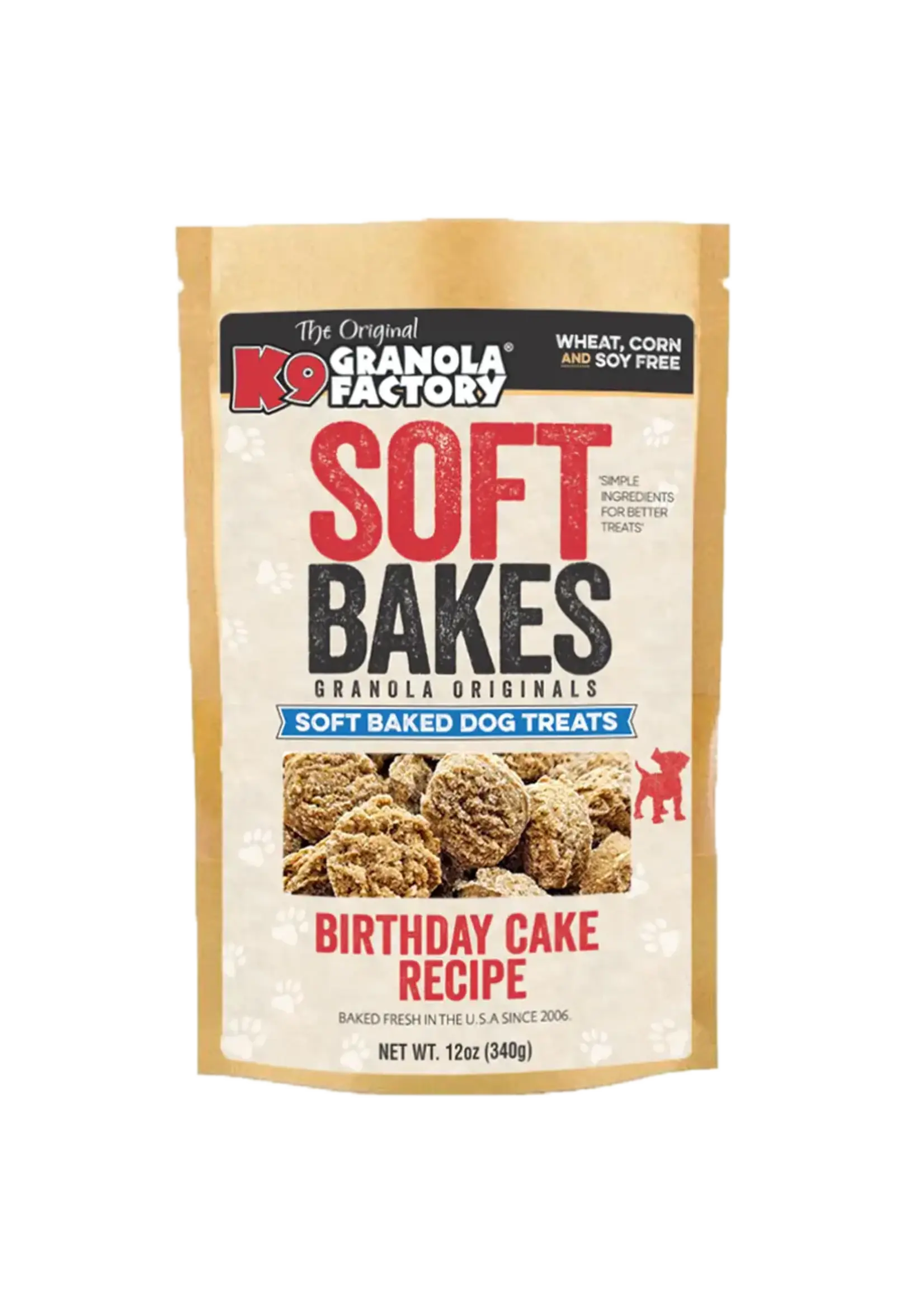 K9 Granola Factory K9 Granola Soft Bakes Birthday Cake Dog Treats - 12 oz