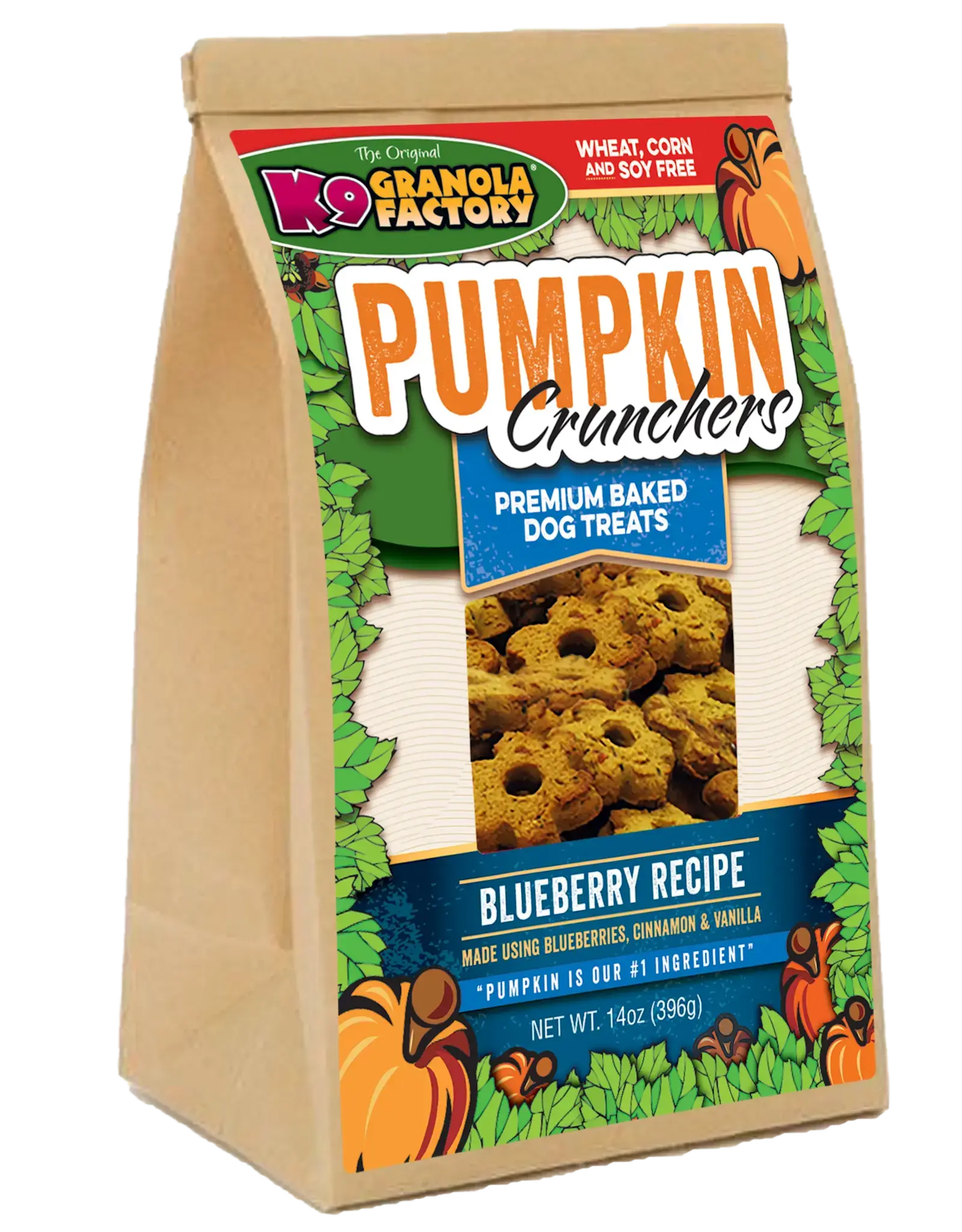 K9 Granola Factory K9 Granola Pumpkin Crunchers Blueberry Dog Treats - 16 oz