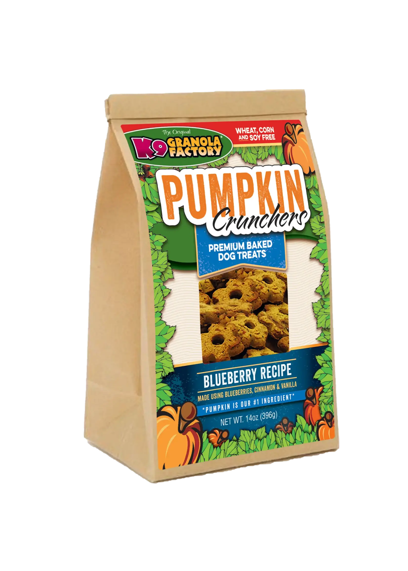 K9 Granola Factory K9 Granola Pumpkin Crunchers Blueberry Dog Treats - 16 oz