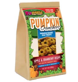 K9 Granola Factory K9 Granola Pumpkin Crunchers Apple Cranberry Dog Treats - 14 oz