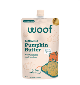 Woof Woof Dog Lickwells PumpkinButter 12oz