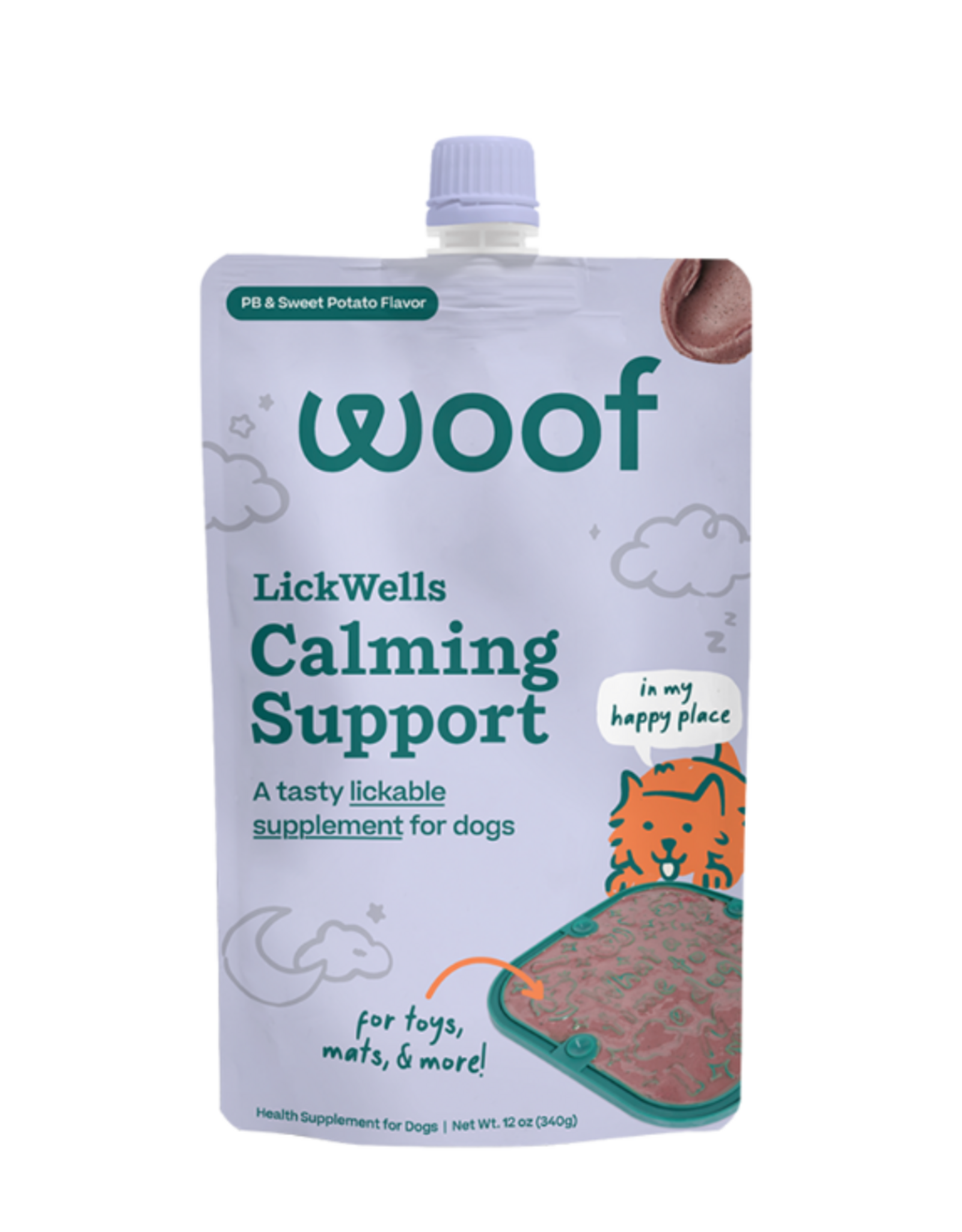 Woof Woof Dog Lickwells Calming Support 12oz