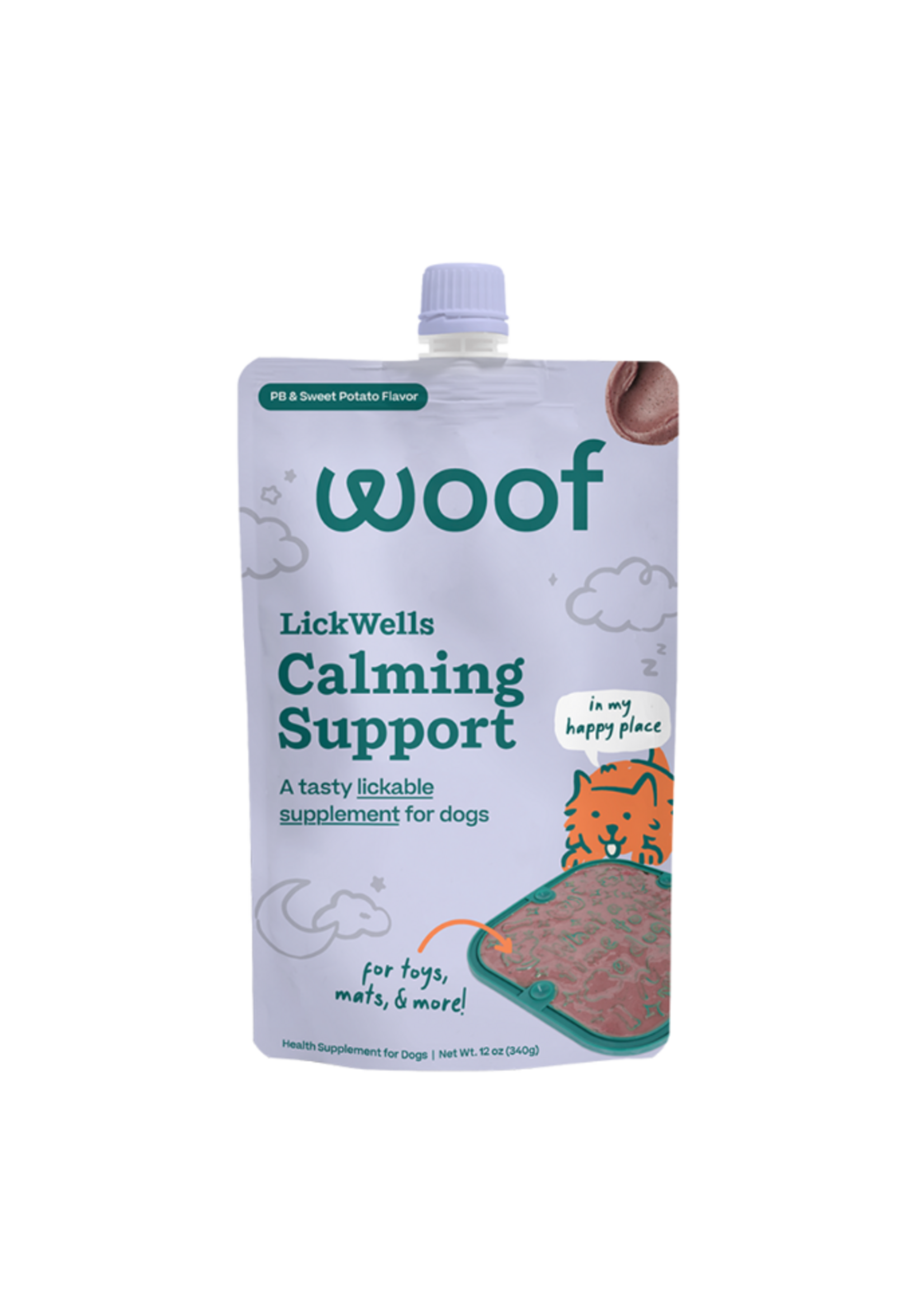 Woof Woof Dog Lickwells Calming Support 12oz