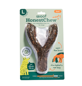 Woof Woof Dog Honest chew Meaty Ygnawt Chew Large