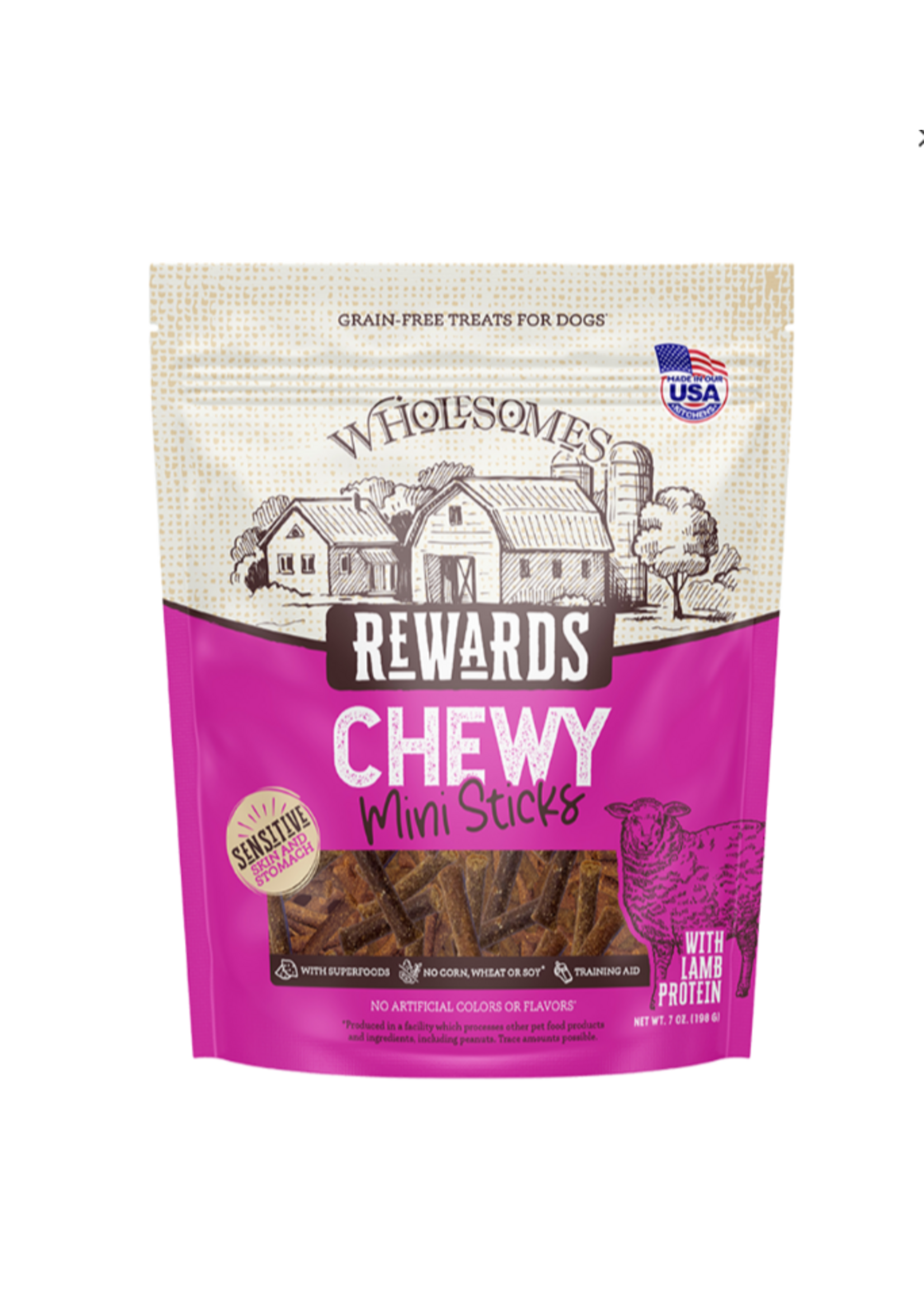 Sportmix Wholesomes Rewards Chewy Mini Lamb Sticks - 7 oz