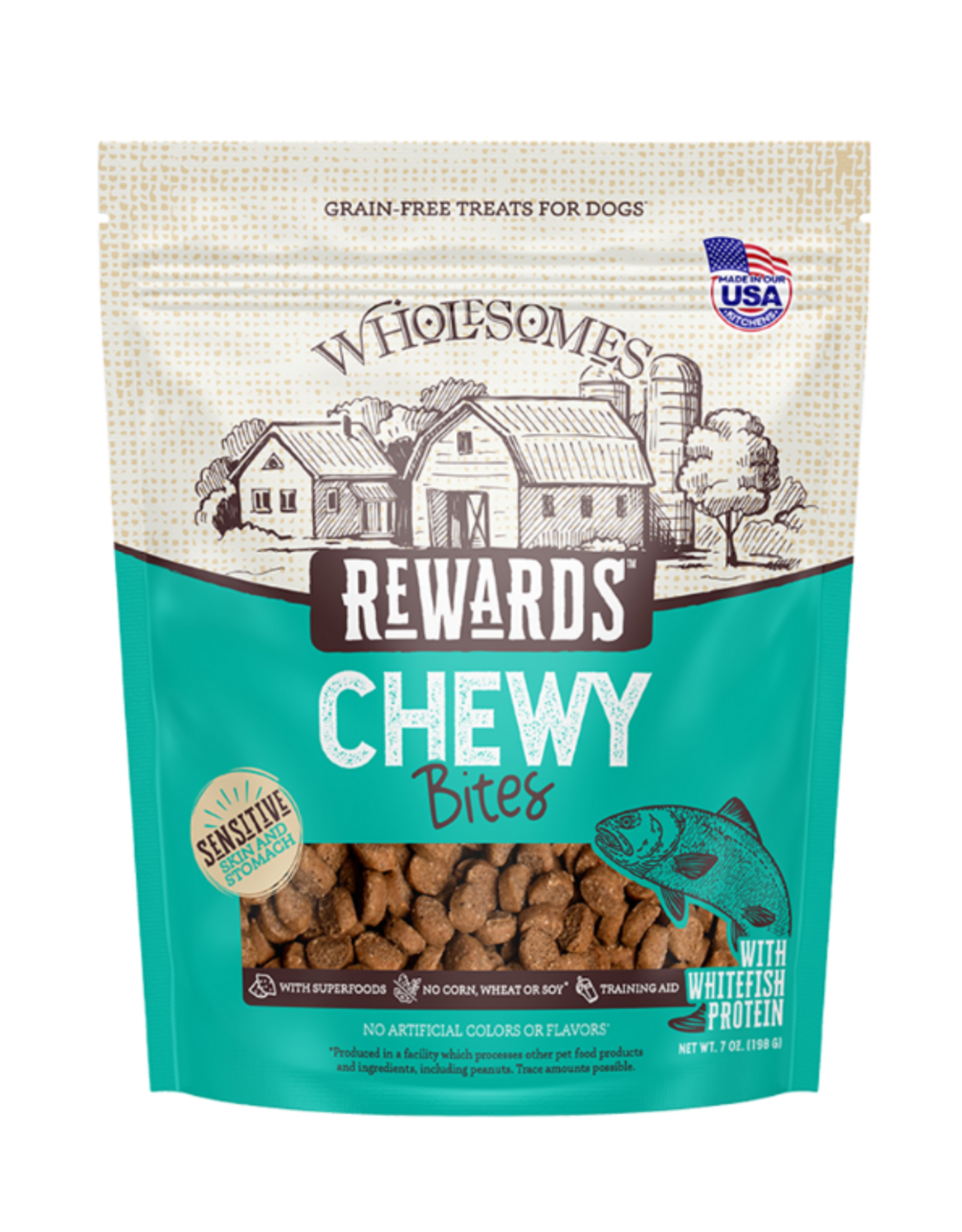 SPORTMIX Wholesomes Rewards Chewy Mini Whitefish Bites 7oz