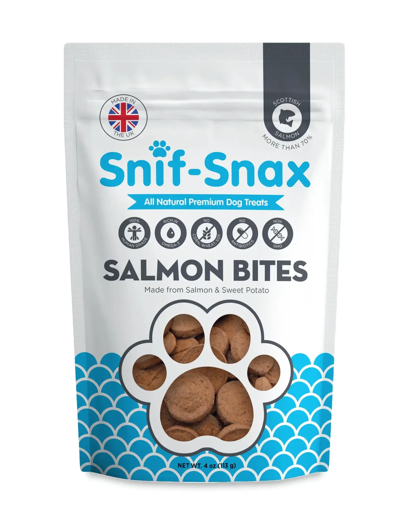 Snif Snax Salmon Bites Dog Treats - 3 oz