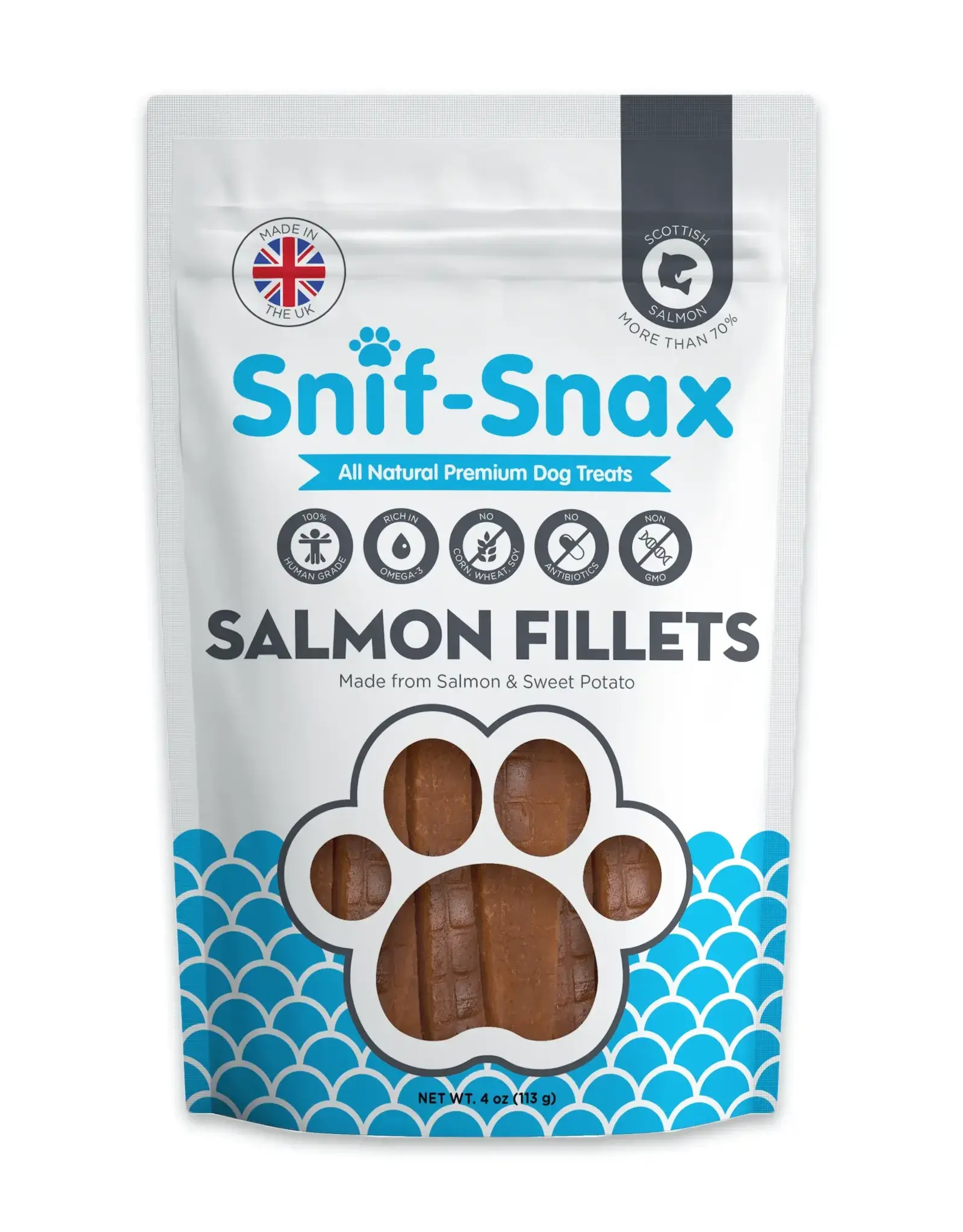 Snif Snax Salmon Fillets Dog Treats - 3 oz