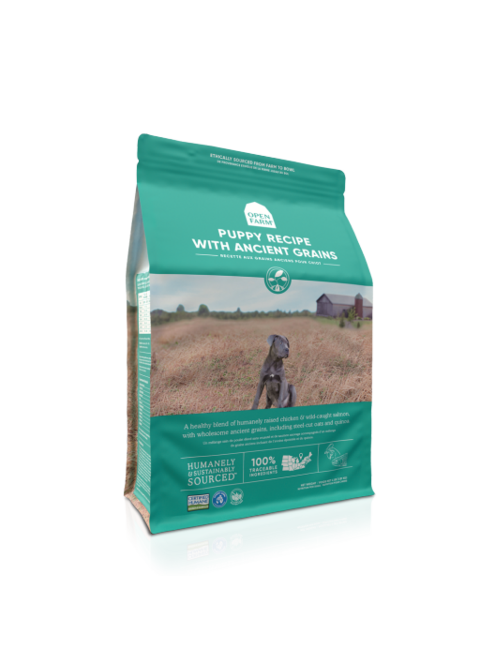 Open Farm Puppy Chicken, Salmon & Ancient Grains Dry Dog Food - 22 Lb