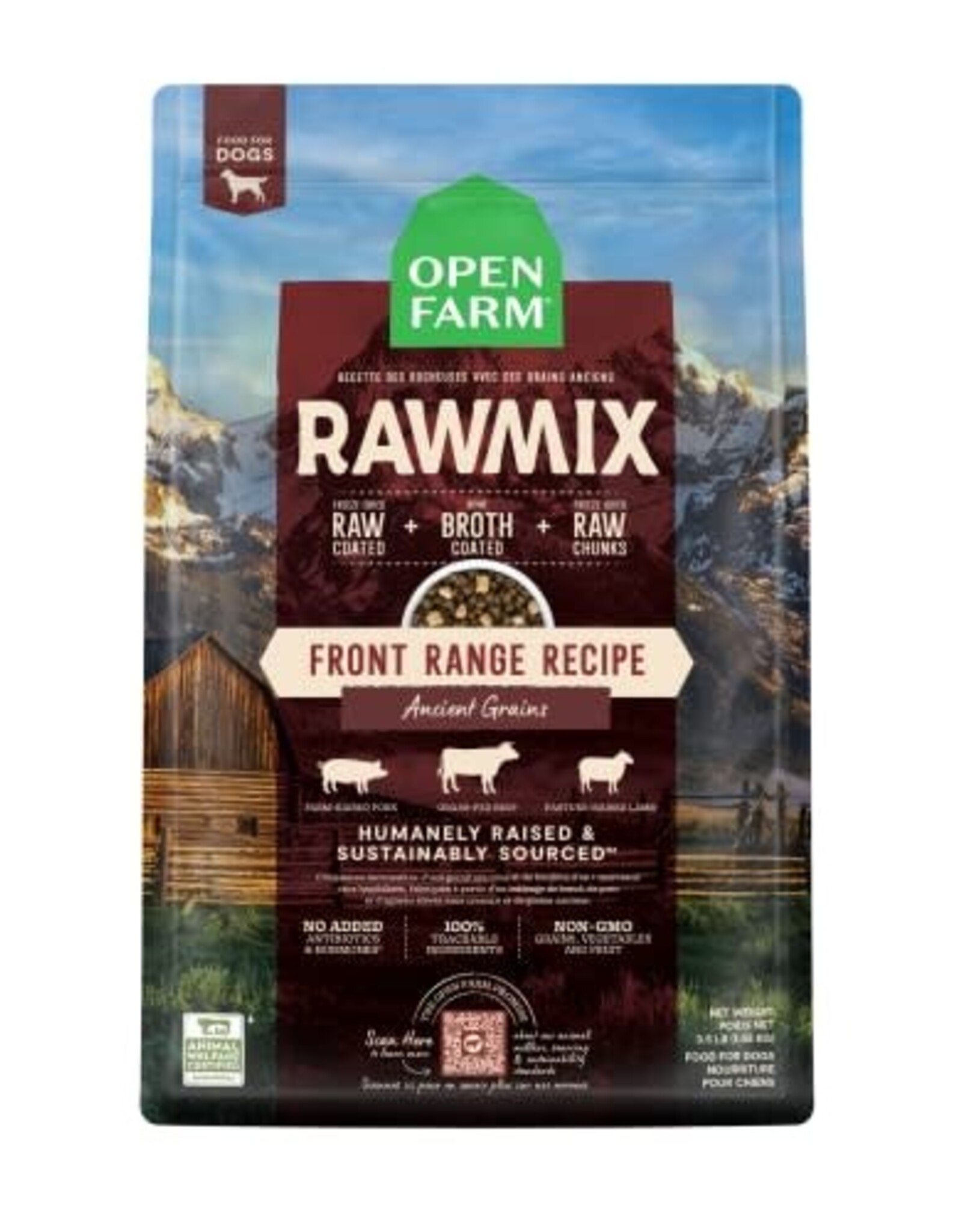 Open Farm RawMix Front Range Recipe with Ancient Grains Dry Dog Food - 20 Lb
