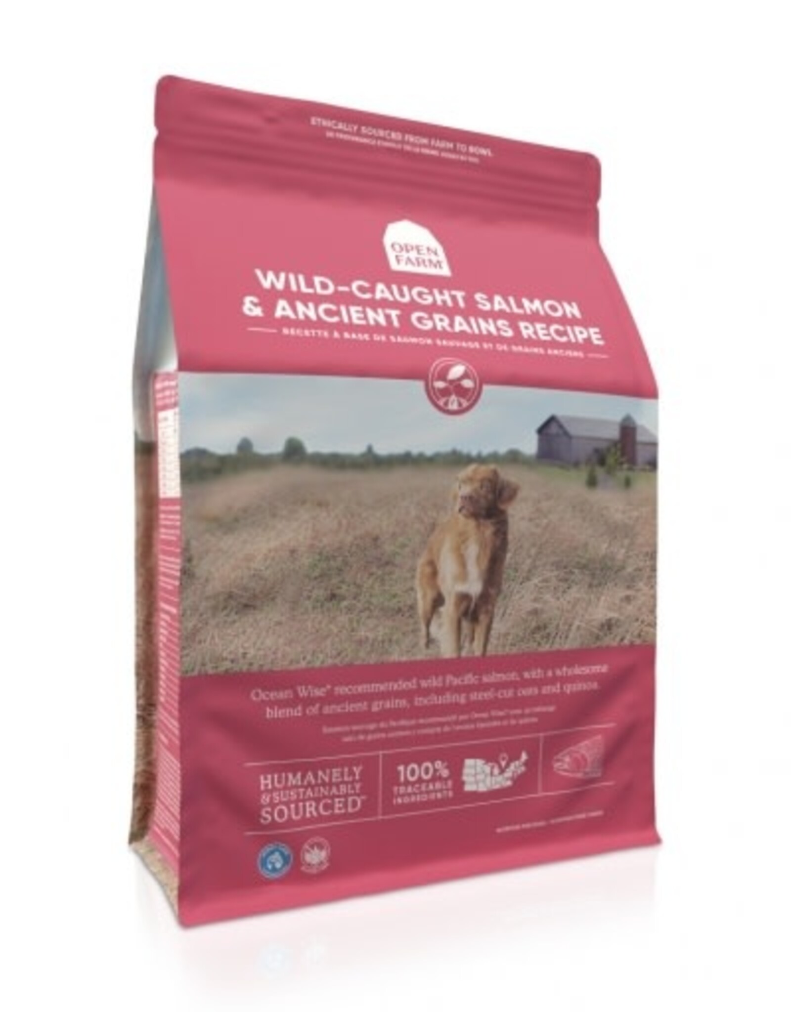 Open Farm Wild Caught Salmon & Ancient Grains Dry Dog Food - 22 Lb