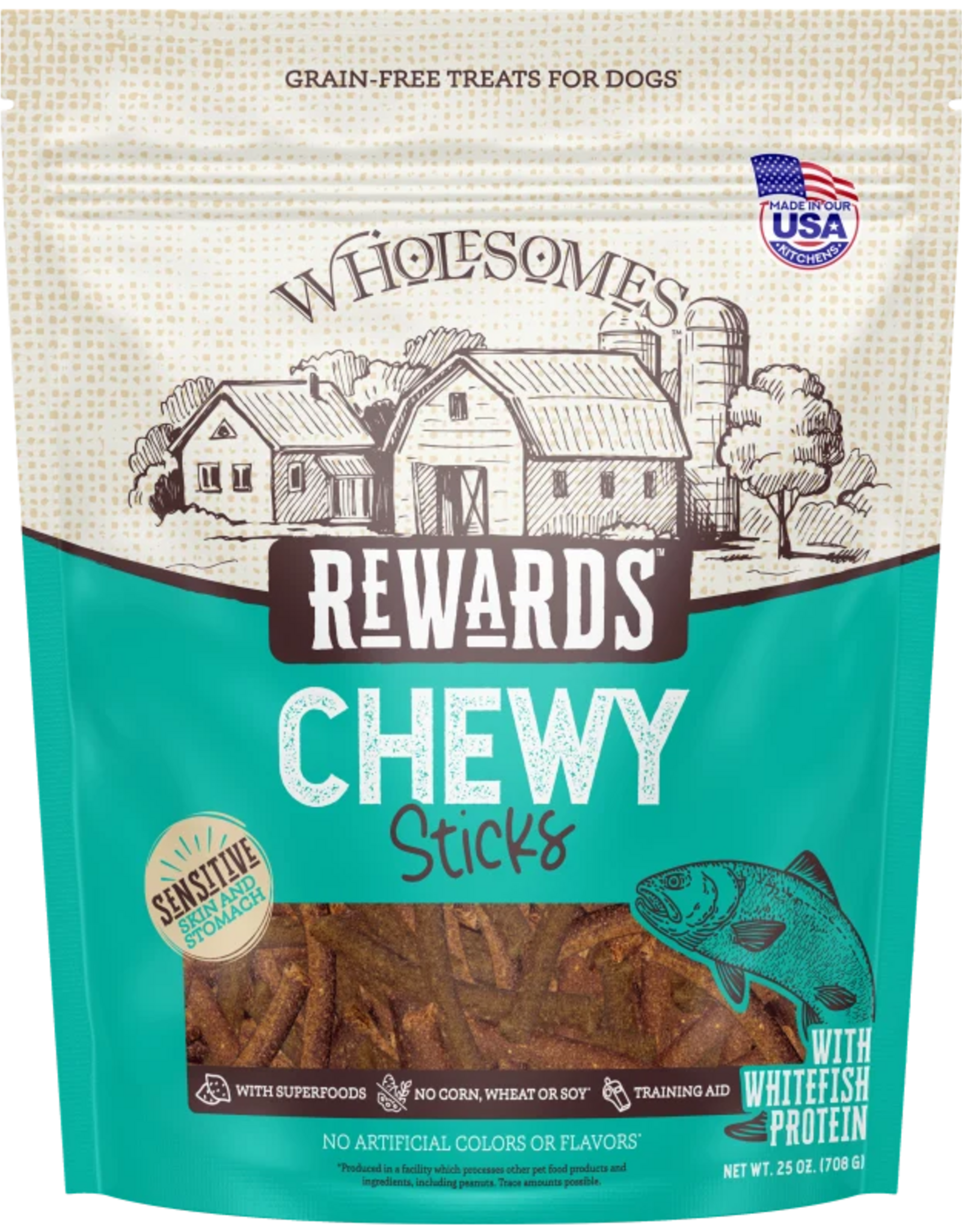 Sportmix Wholesomes Rewards Chewy Whitefish Sticks - 25 oz