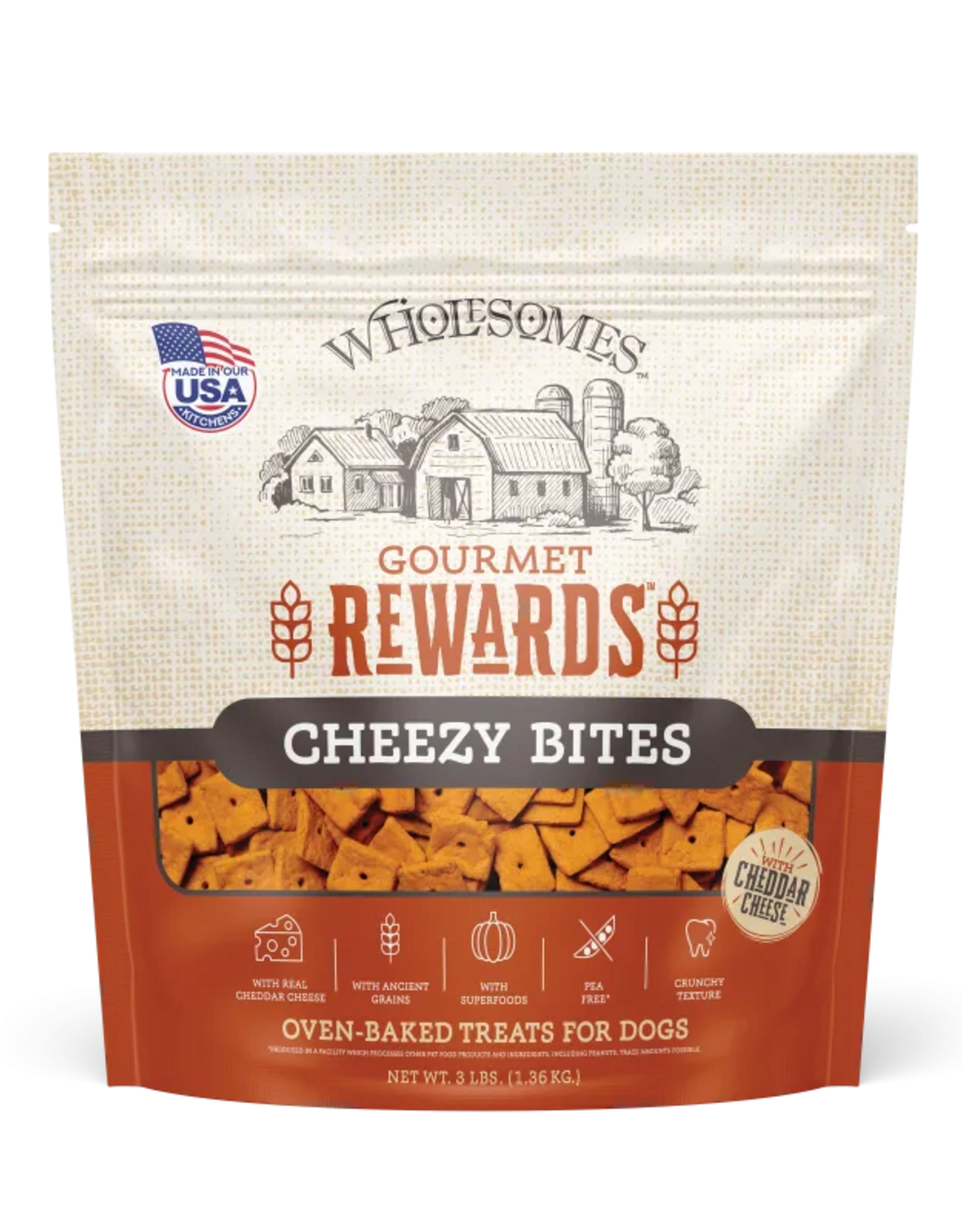 Sportmix Wholesomes Rewards Gourmet Biscuits Cheezy Bites - 3 lb