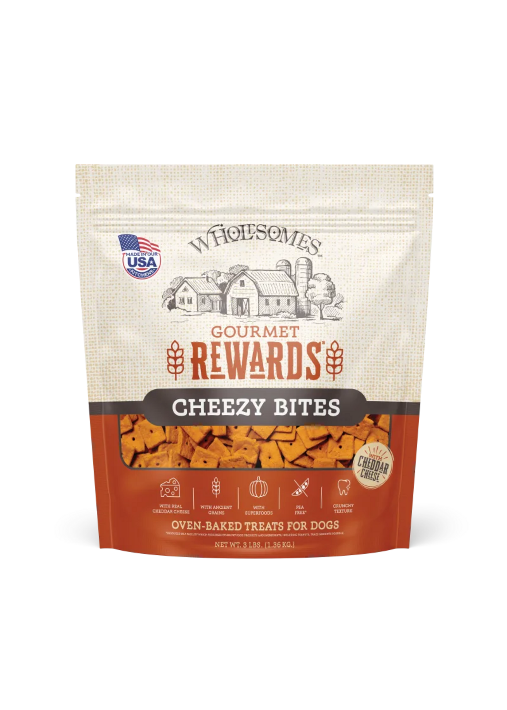 Sportmix Wholesomes Rewards Gourmet Biscuits Cheezy Bites - 3 lb