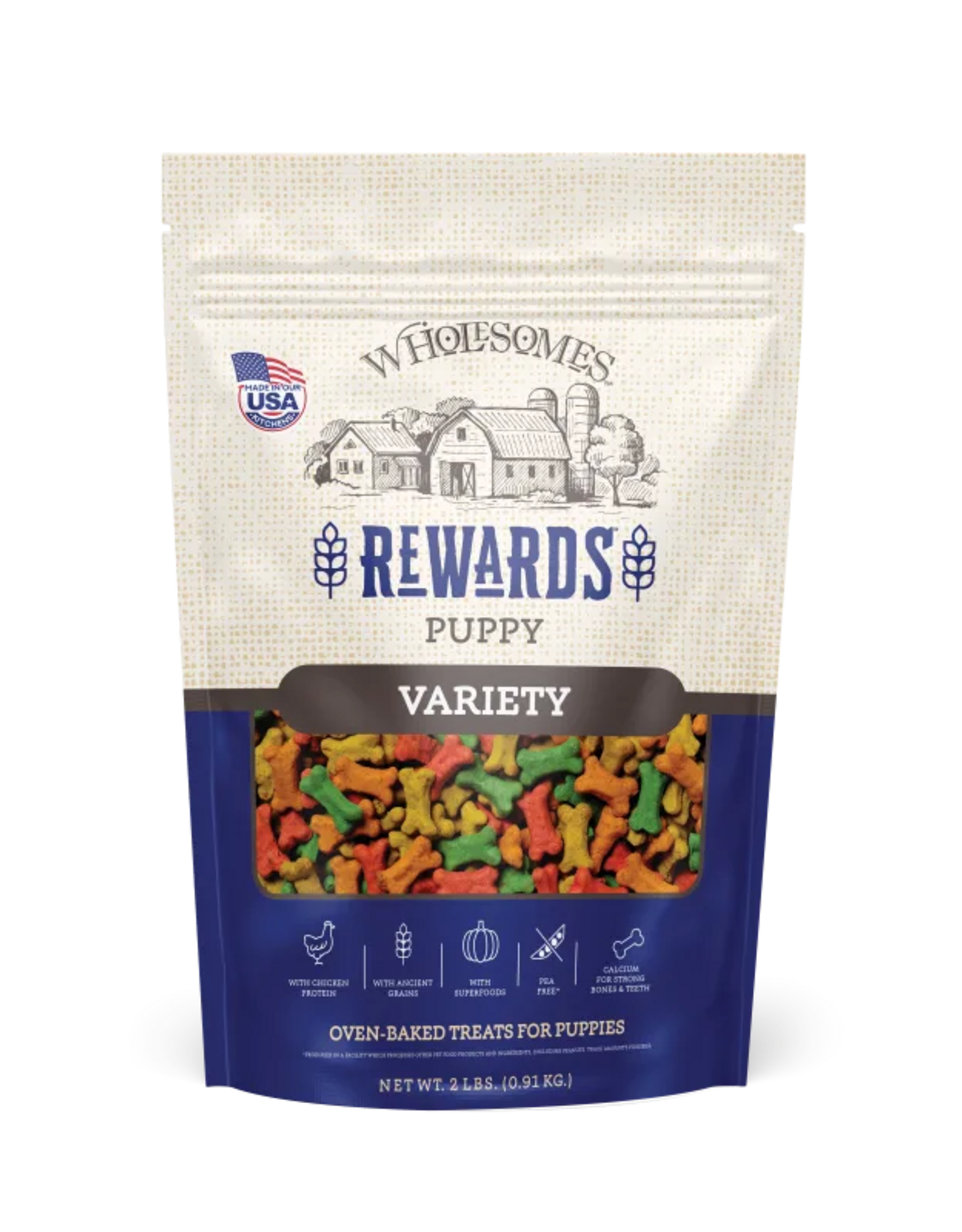 Sportmix Wholesomes Rewards Classic Biscuits Variety Puppy Chicken - 2 lb